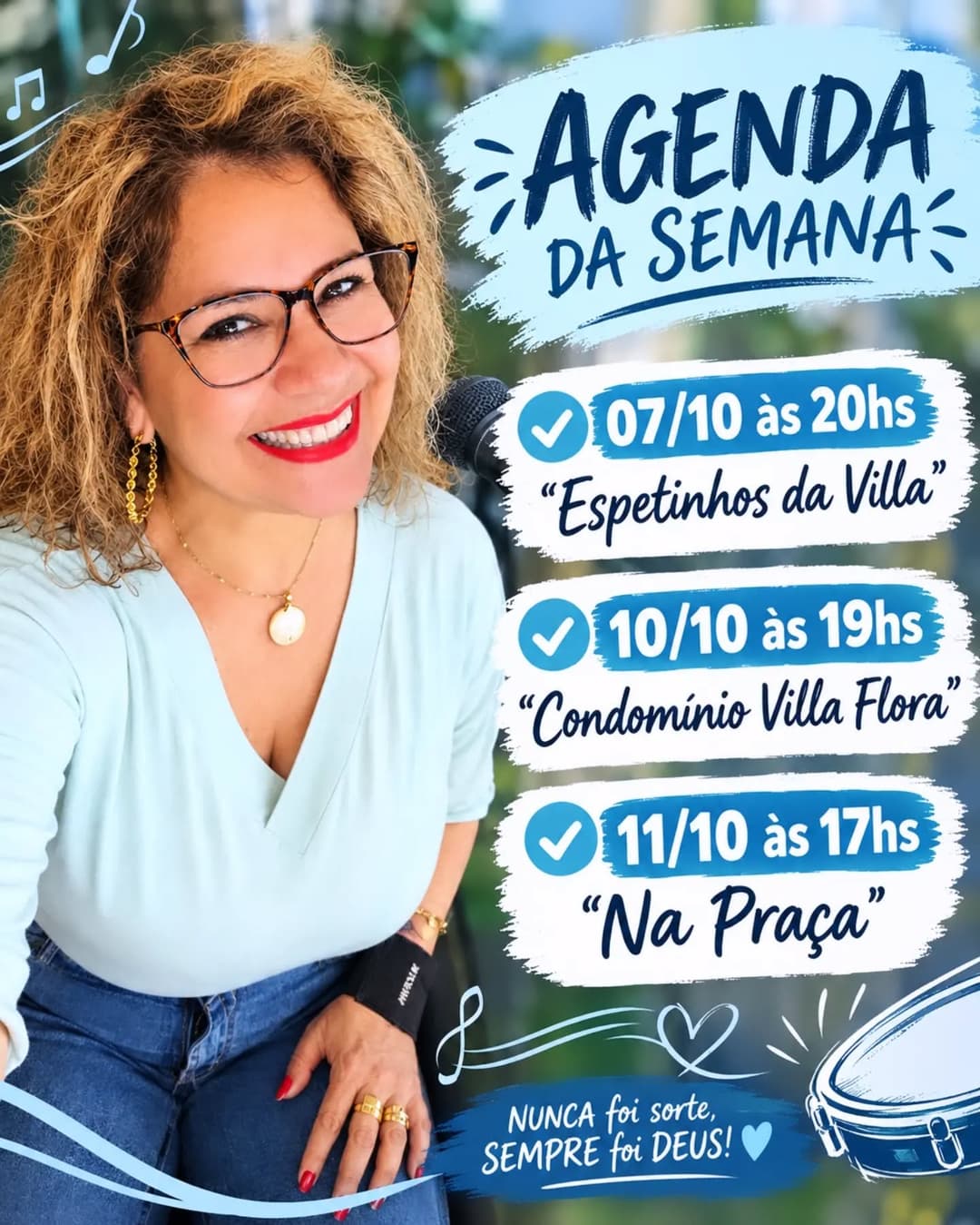Flyer de Lys Araújo e Lyz Araújo