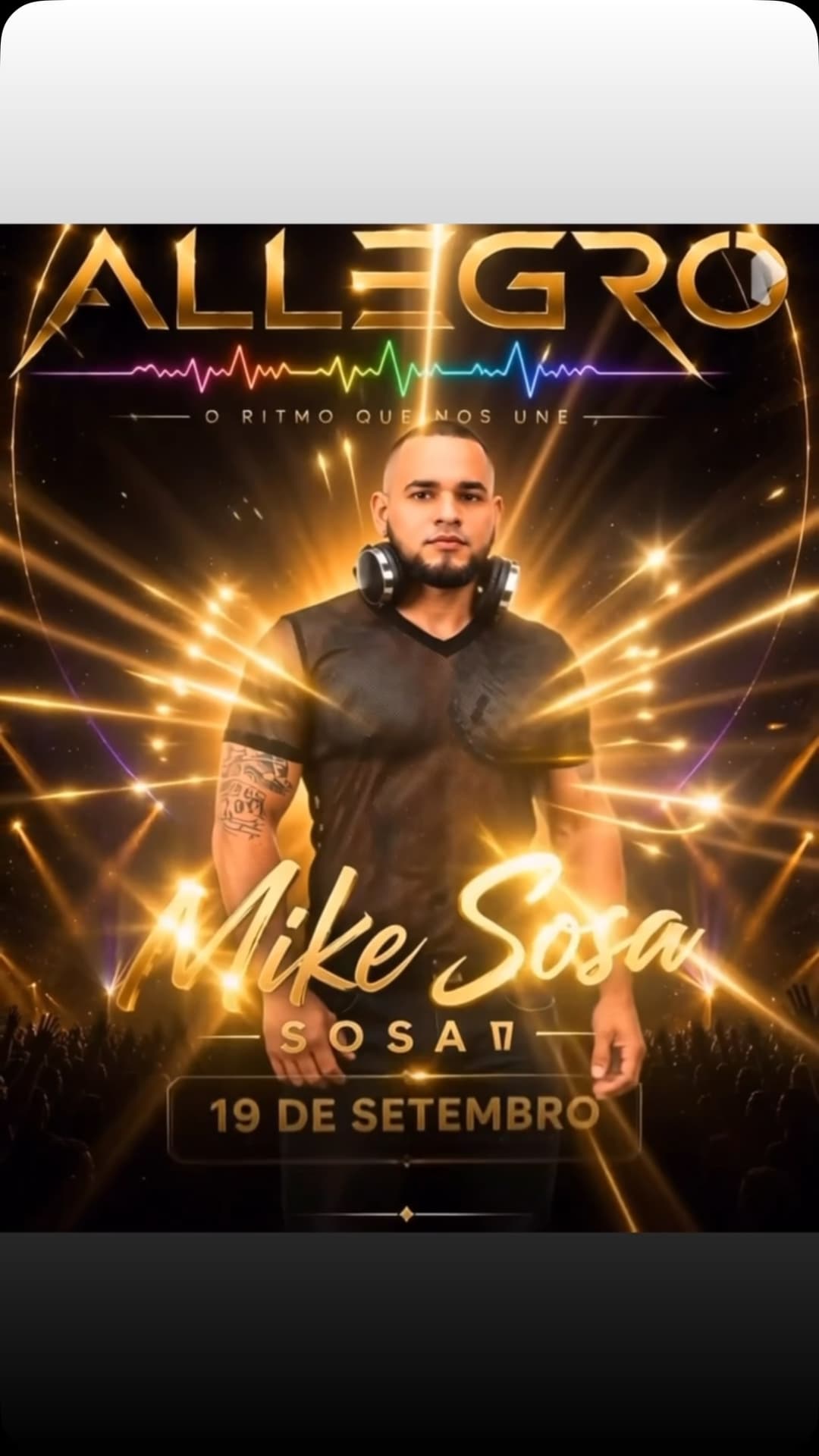 Flyer de Mike Sosa, Dani Azevedo, jossua9 e djandermonty