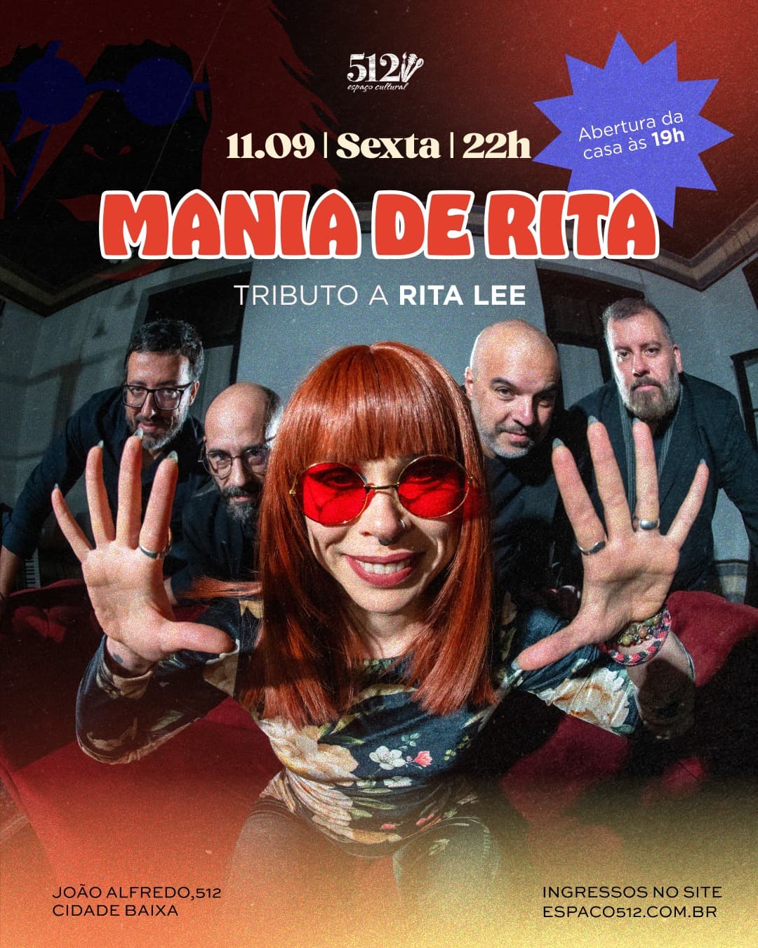 Flyer de Mania de Rita