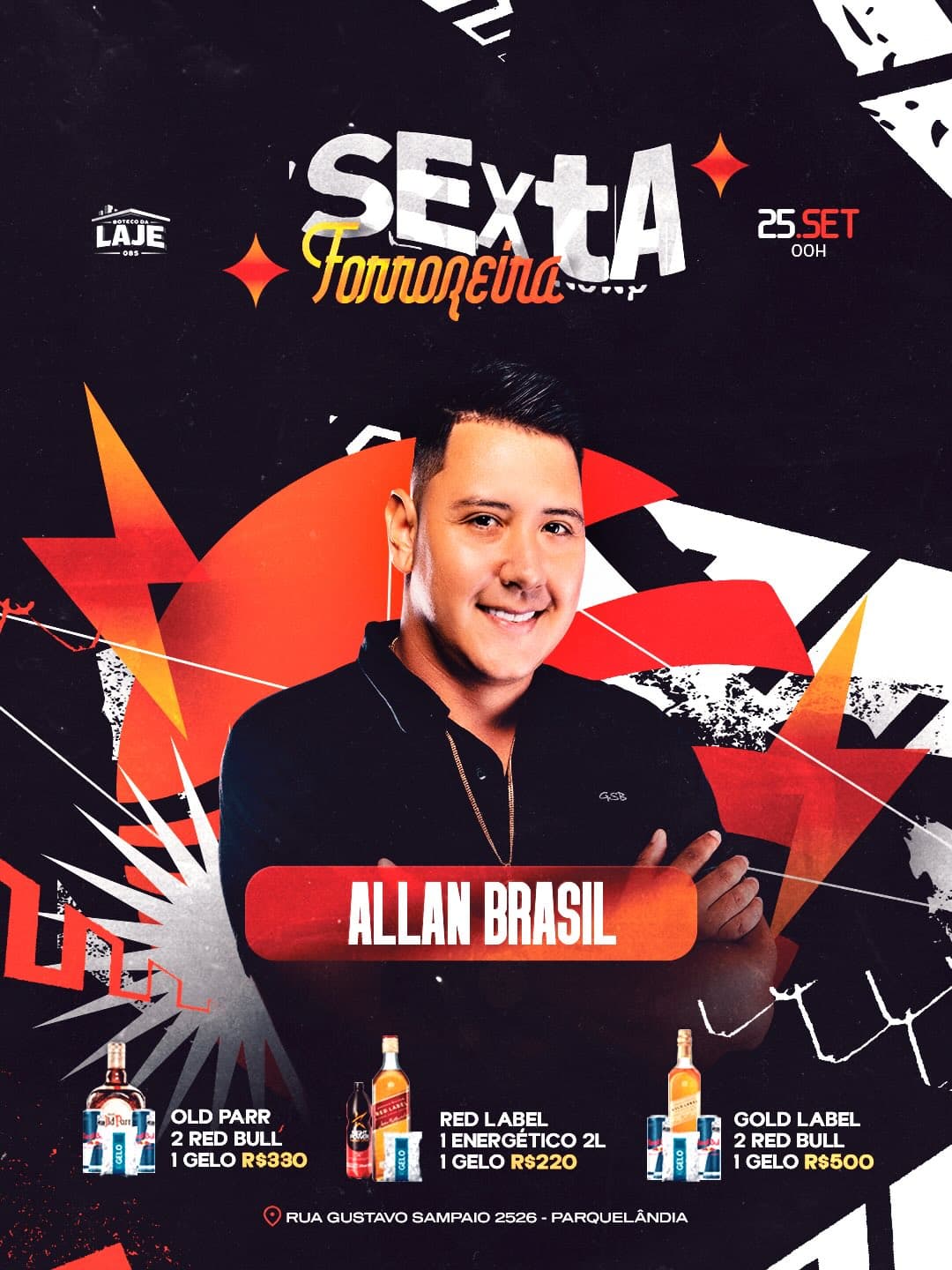 Flyer de Rubens Lopes e chokitocantor_oficial