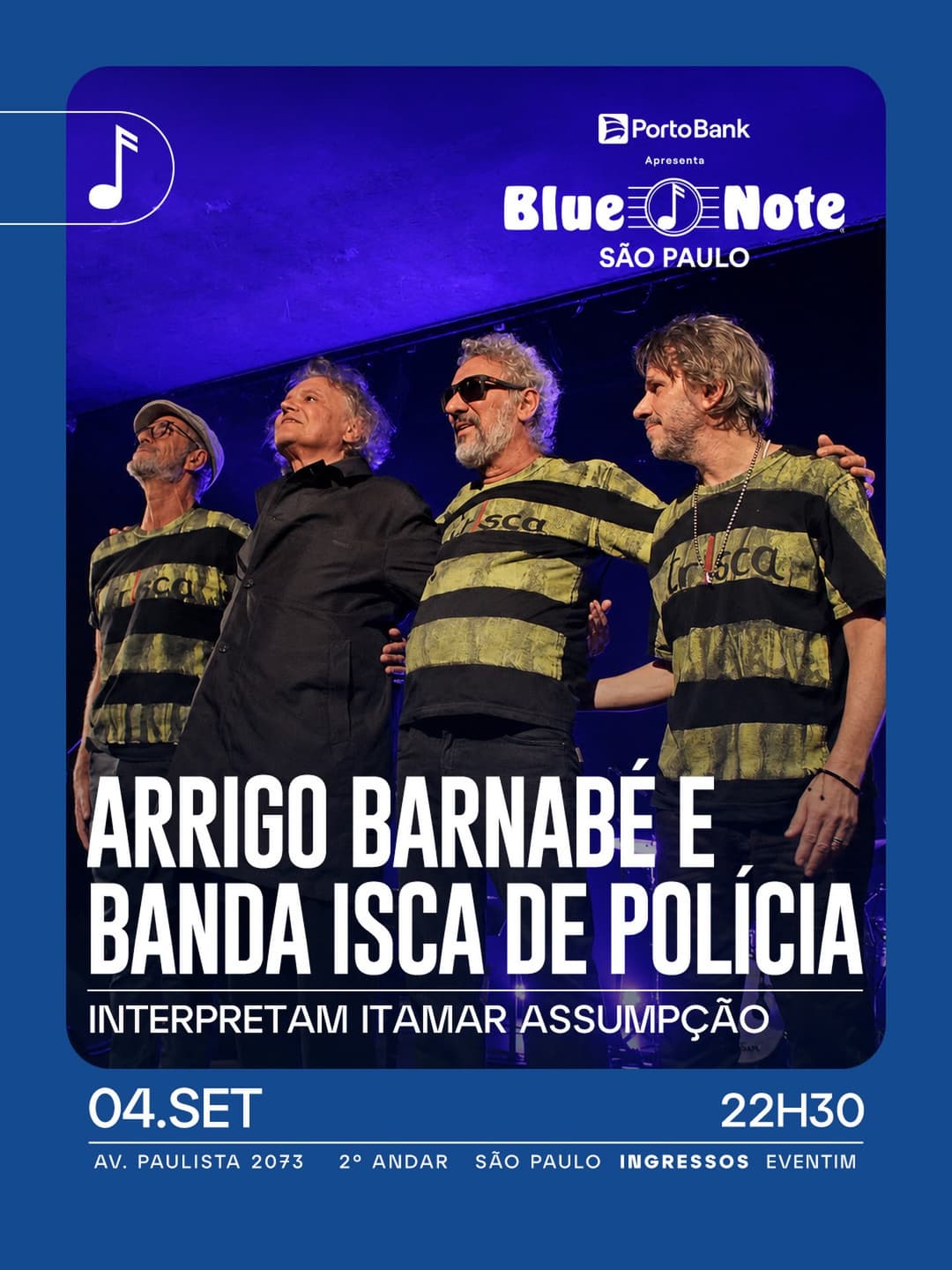 Flyer de Banda Isca de Polícia e Arrigo Barnabé