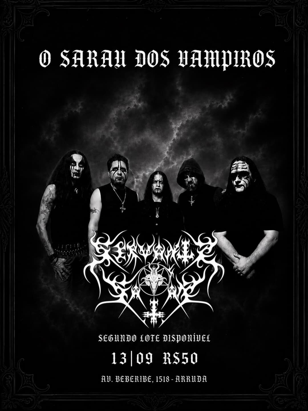 Flyer de Luxuria de Lillith e mais 2 artistas