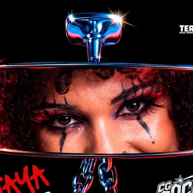 Flyer de Mystical Perversion, Mc Taya, HEREZIA e BECKY BEE