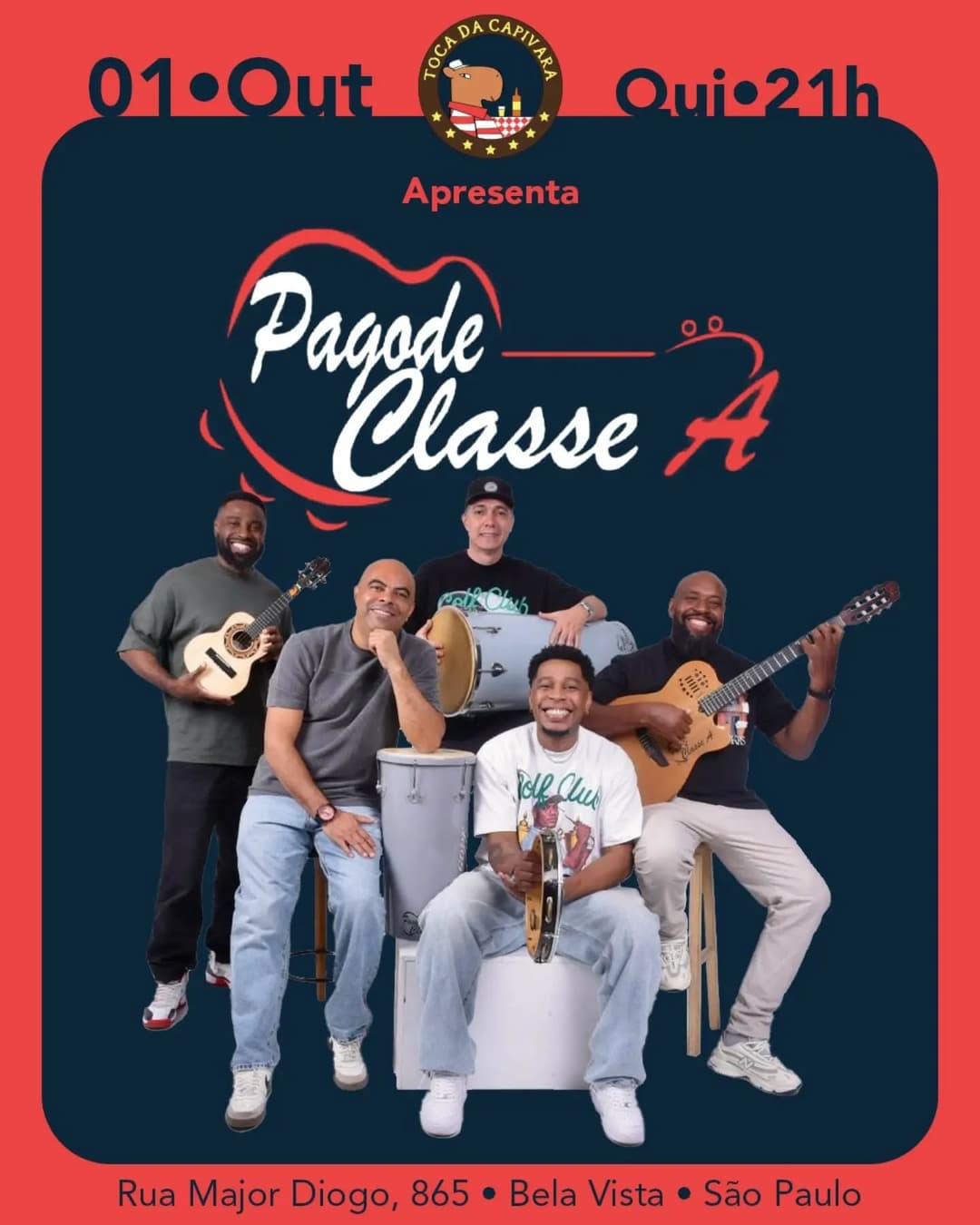 Flyer de Pagode Classe A
