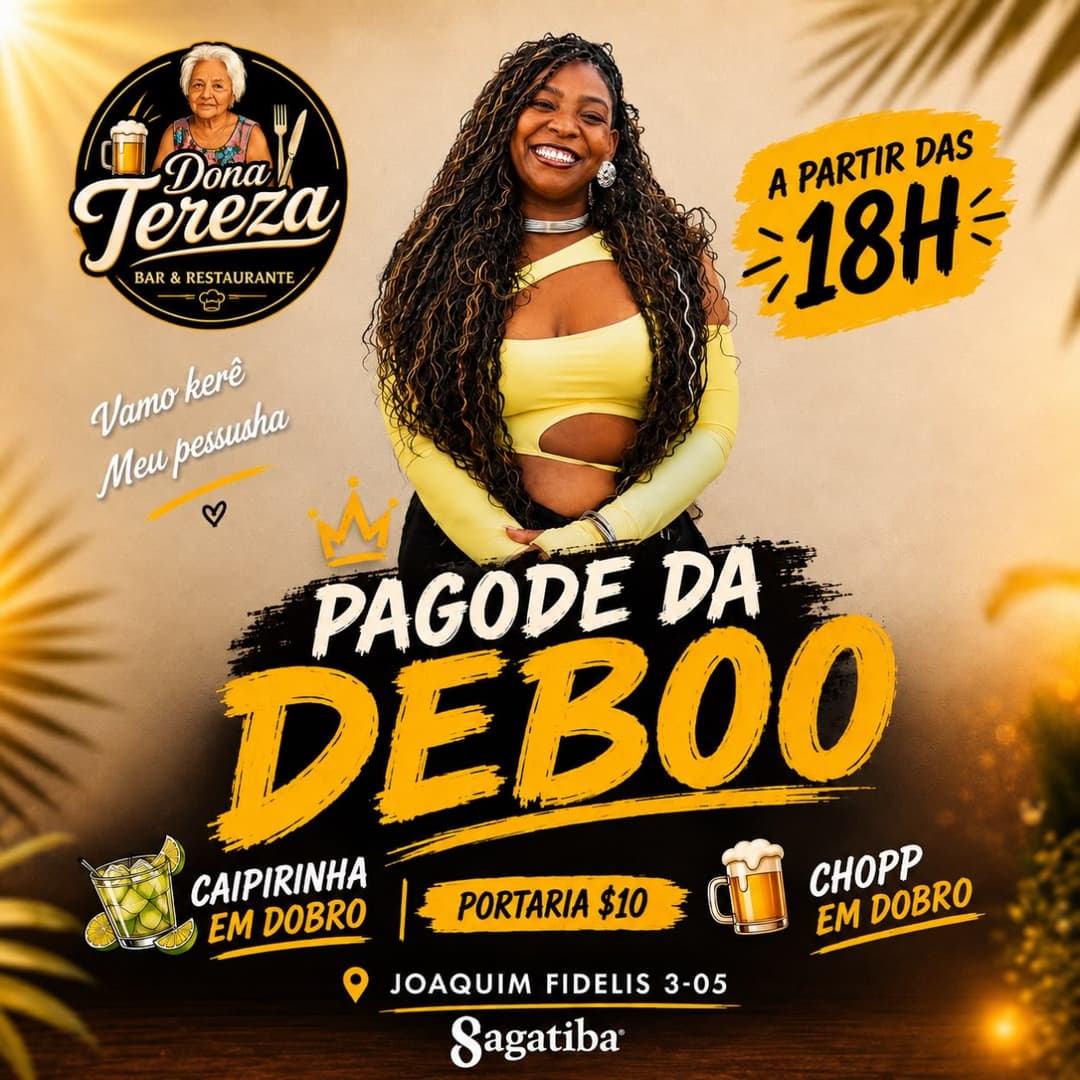 Flyer de Pagode da Deboo