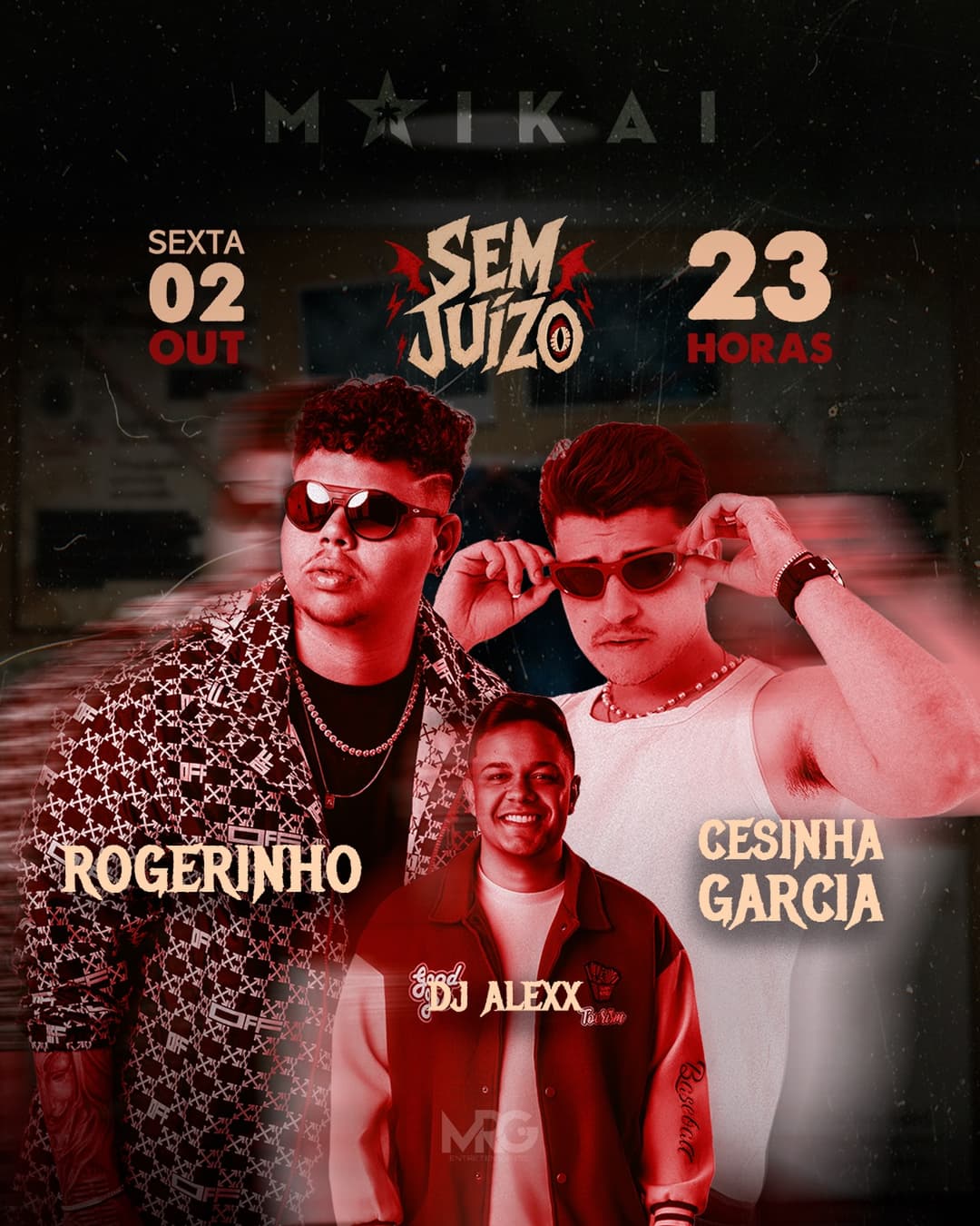 Flyer de Rogerinho e cesinhagarcia
