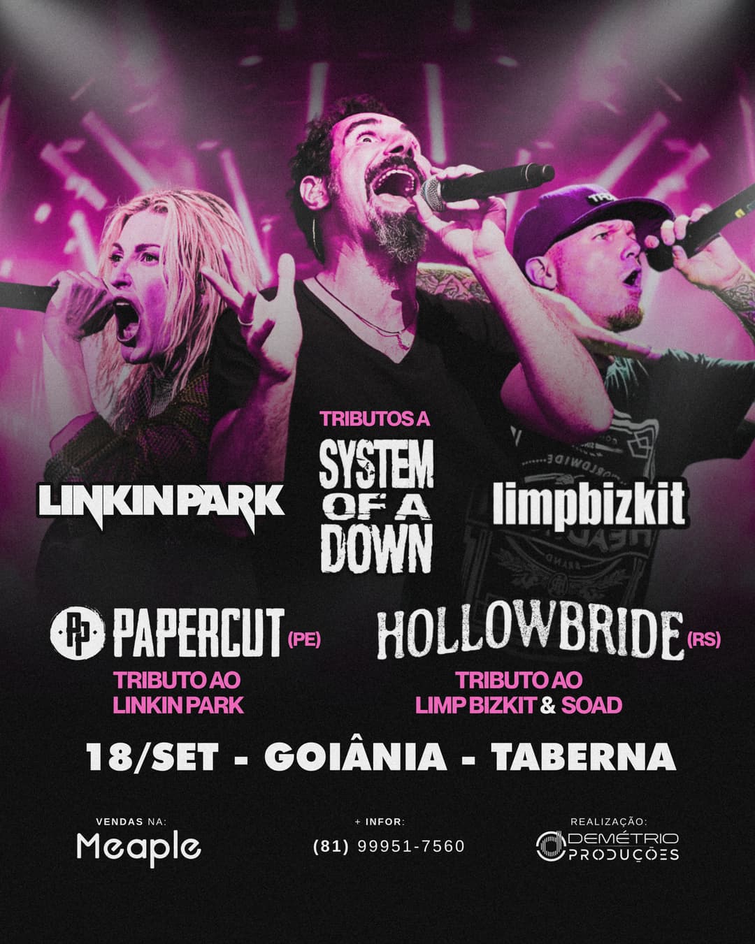 Flyer de Papercut e Hollowbride
