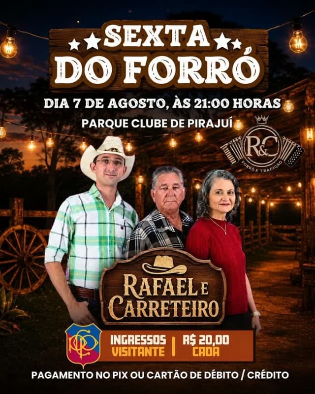 Flyer de Rafaele Carreteiro