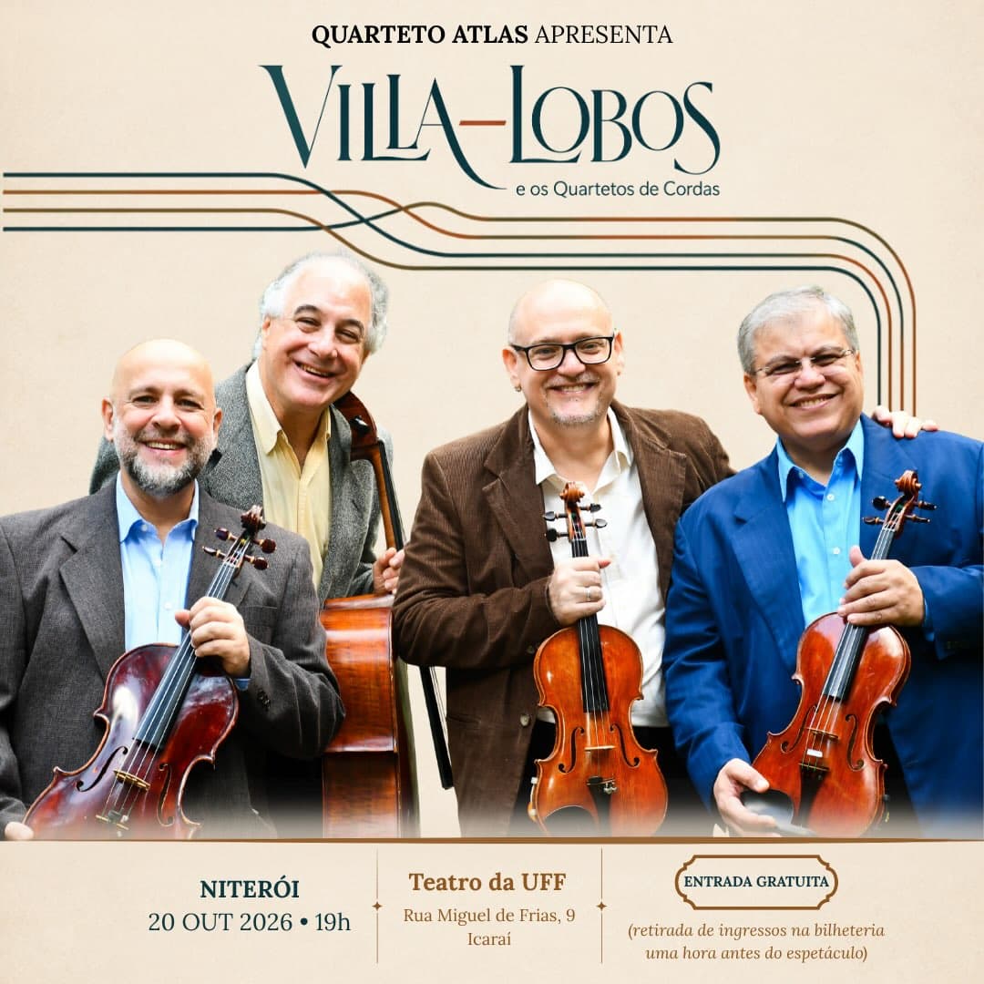 Flyer de Quarteto Atlas