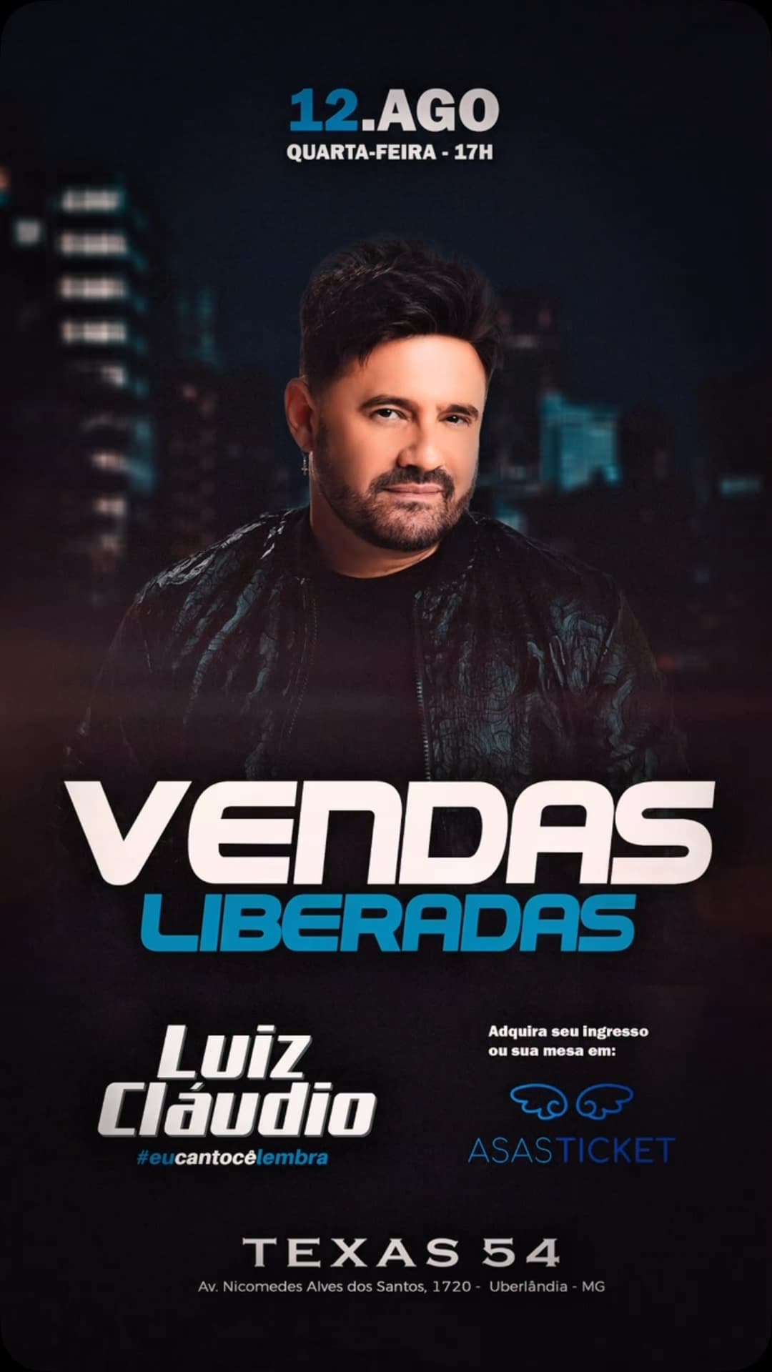 Flyer de Luiz Cláudio