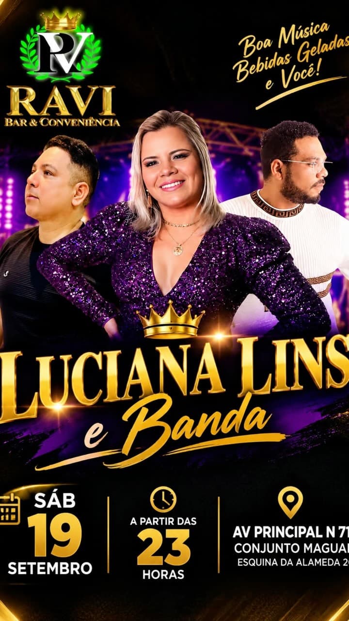 Flyer de Luciana Lins