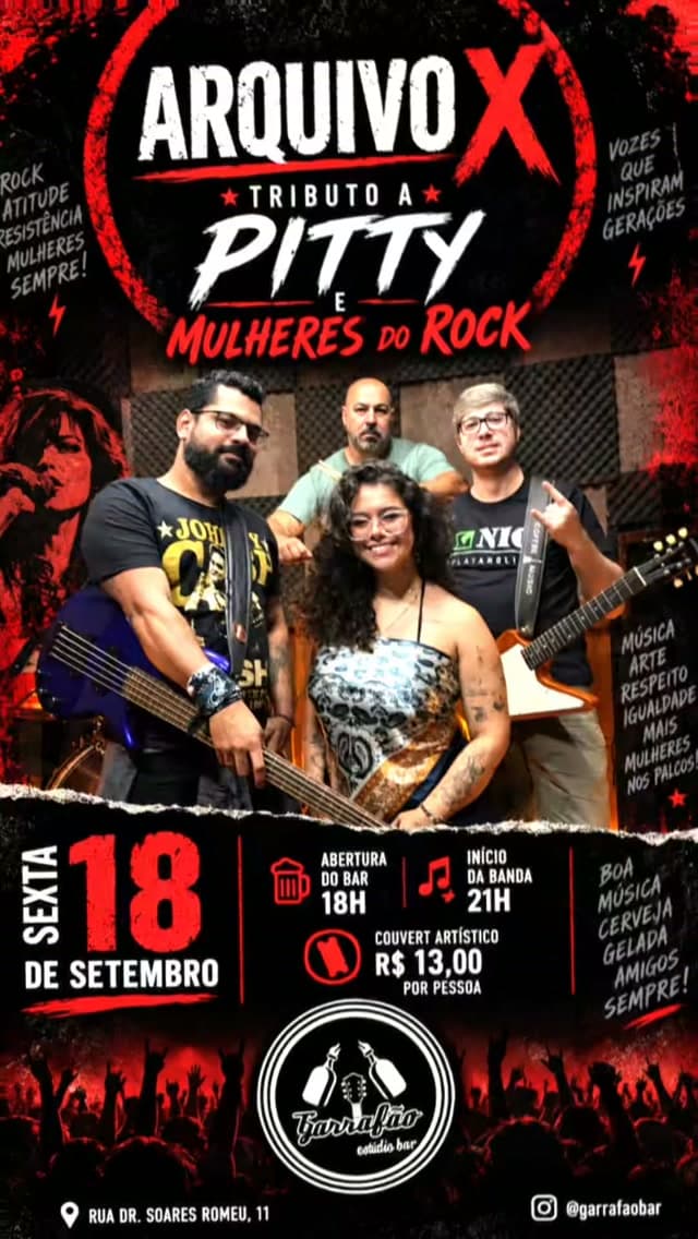 Flyer de Arquivo X