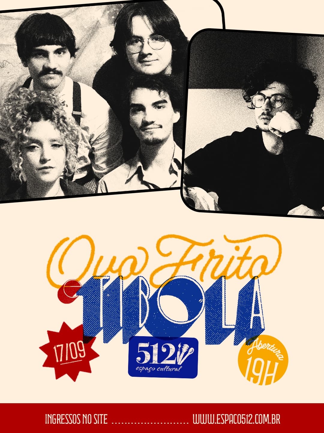 Flyer de Ovo Frito e Tibola