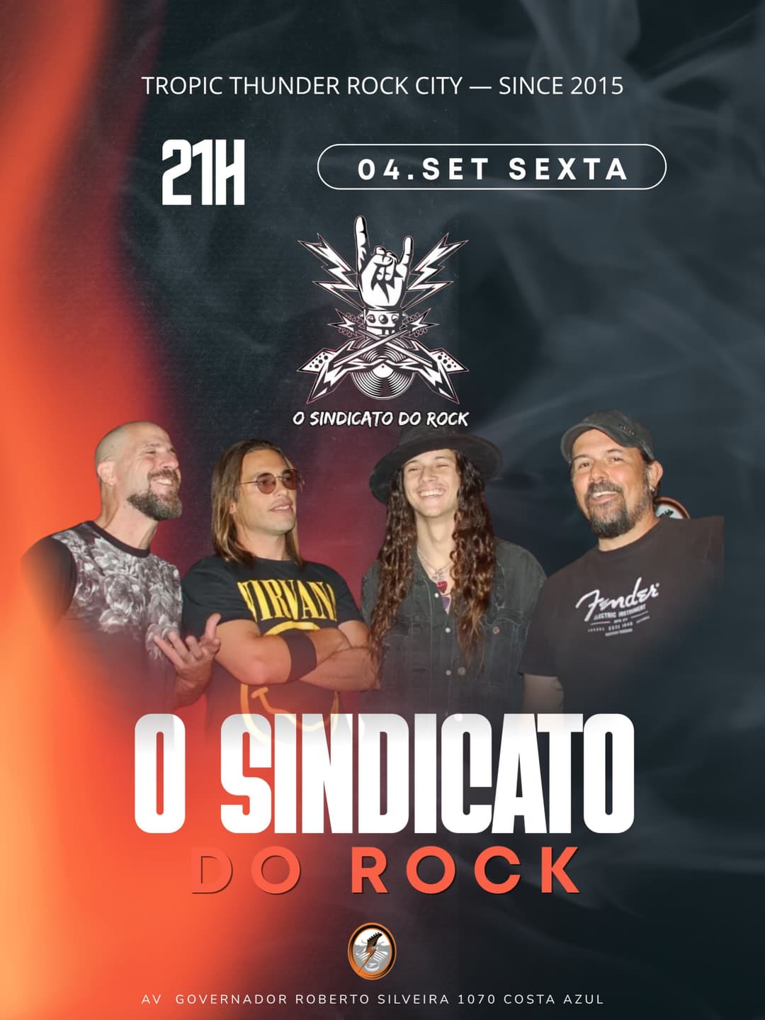 Flyer de O Sindicato do Rock 🤘