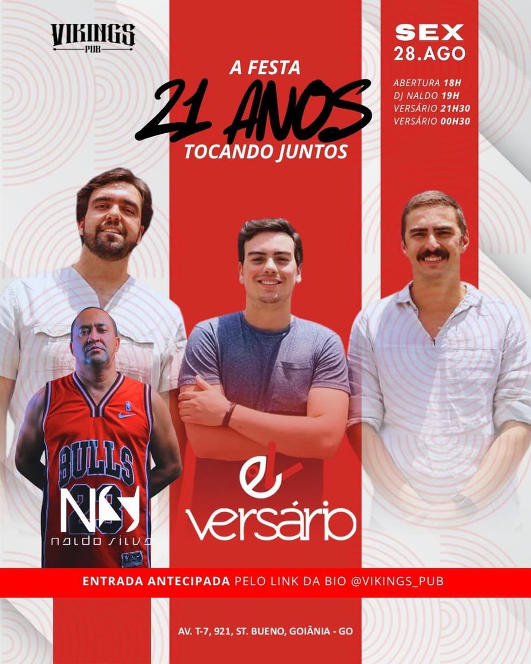 Flyer de Versário e Naldo Silva DJ Ofc