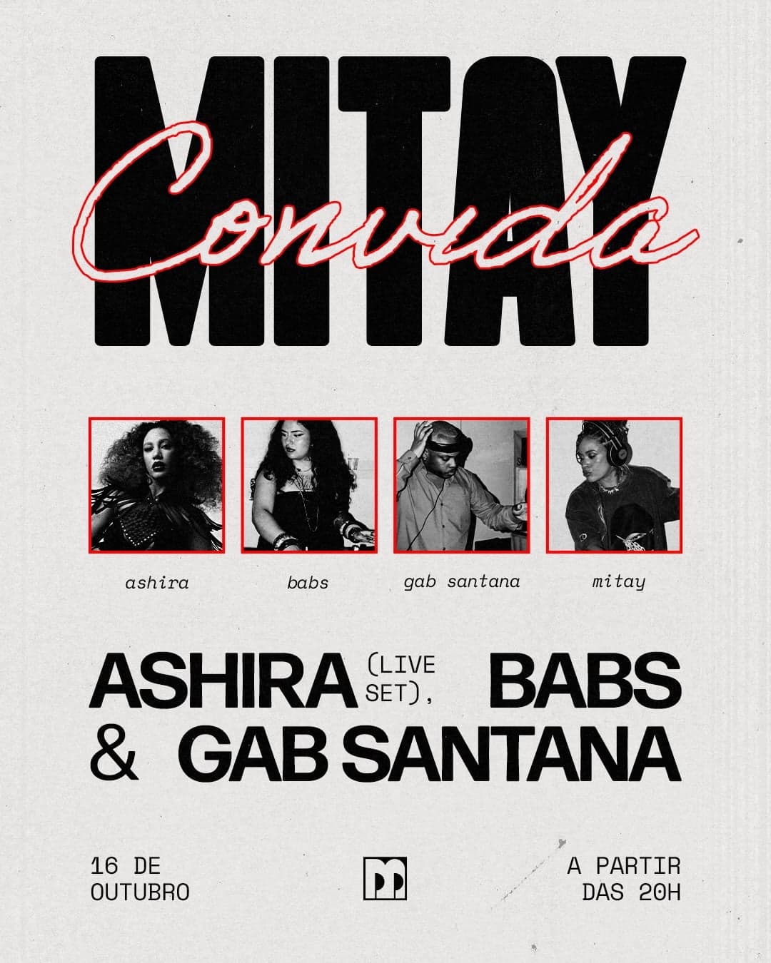 Flyer de GAB Santana, Ashira e Babs