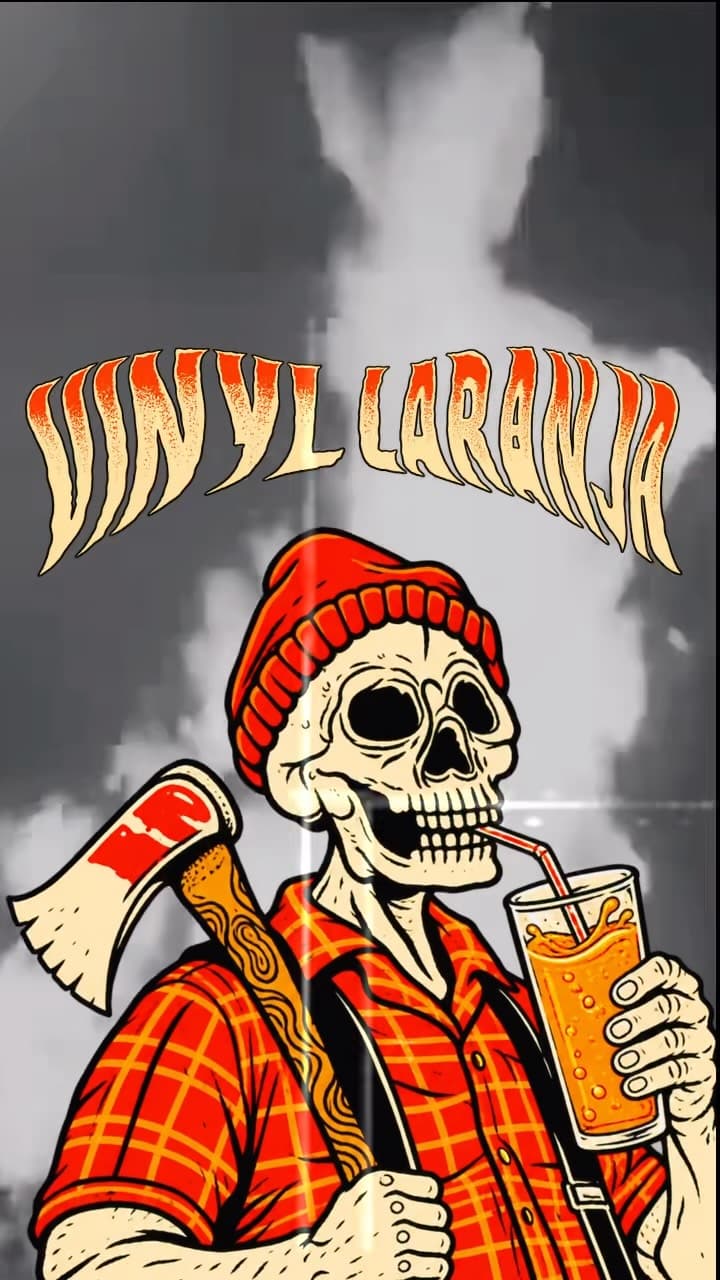 Flyer de Vinyl Laranja