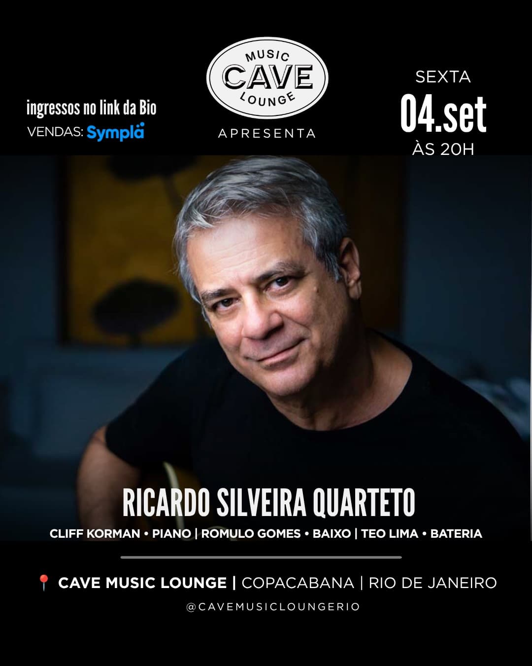 Flyer de Ricardo Silveira Quarteto