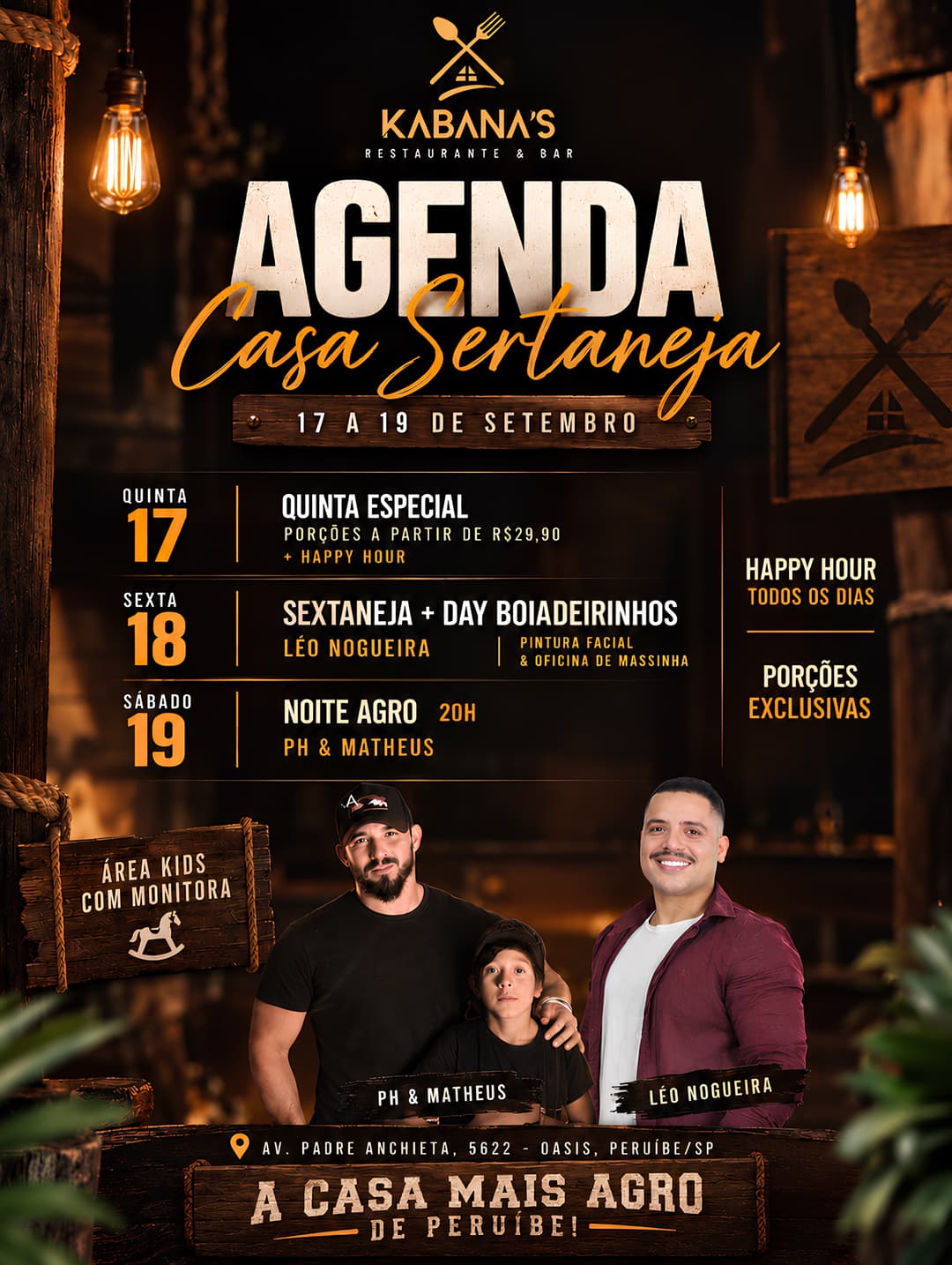 Flyer de Pedro Henrique e Matheus