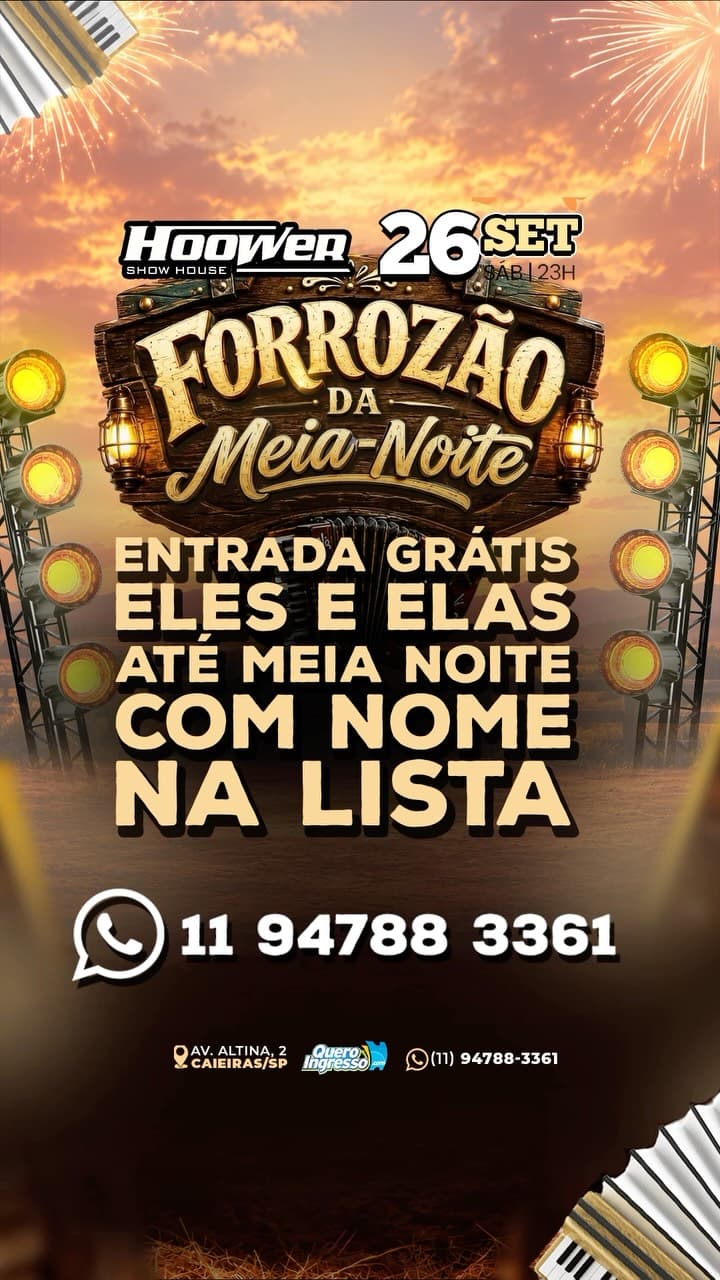 Flyer de Forró Ki-Farra e Trinca de Azes