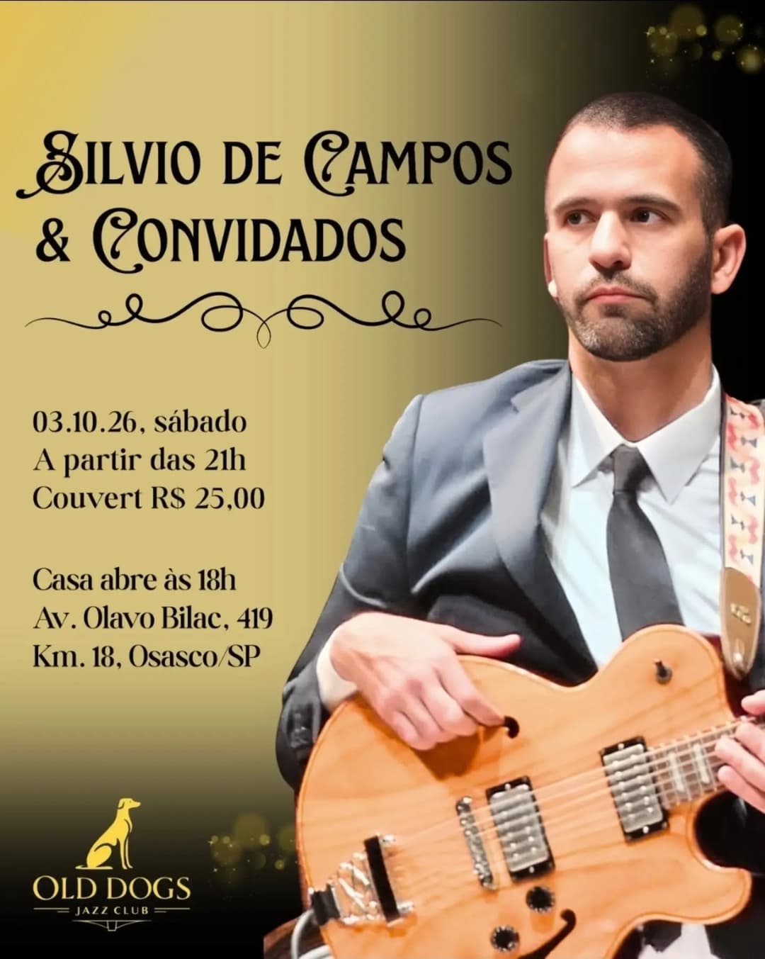 Flyer de Silvio de Campos & Convidados