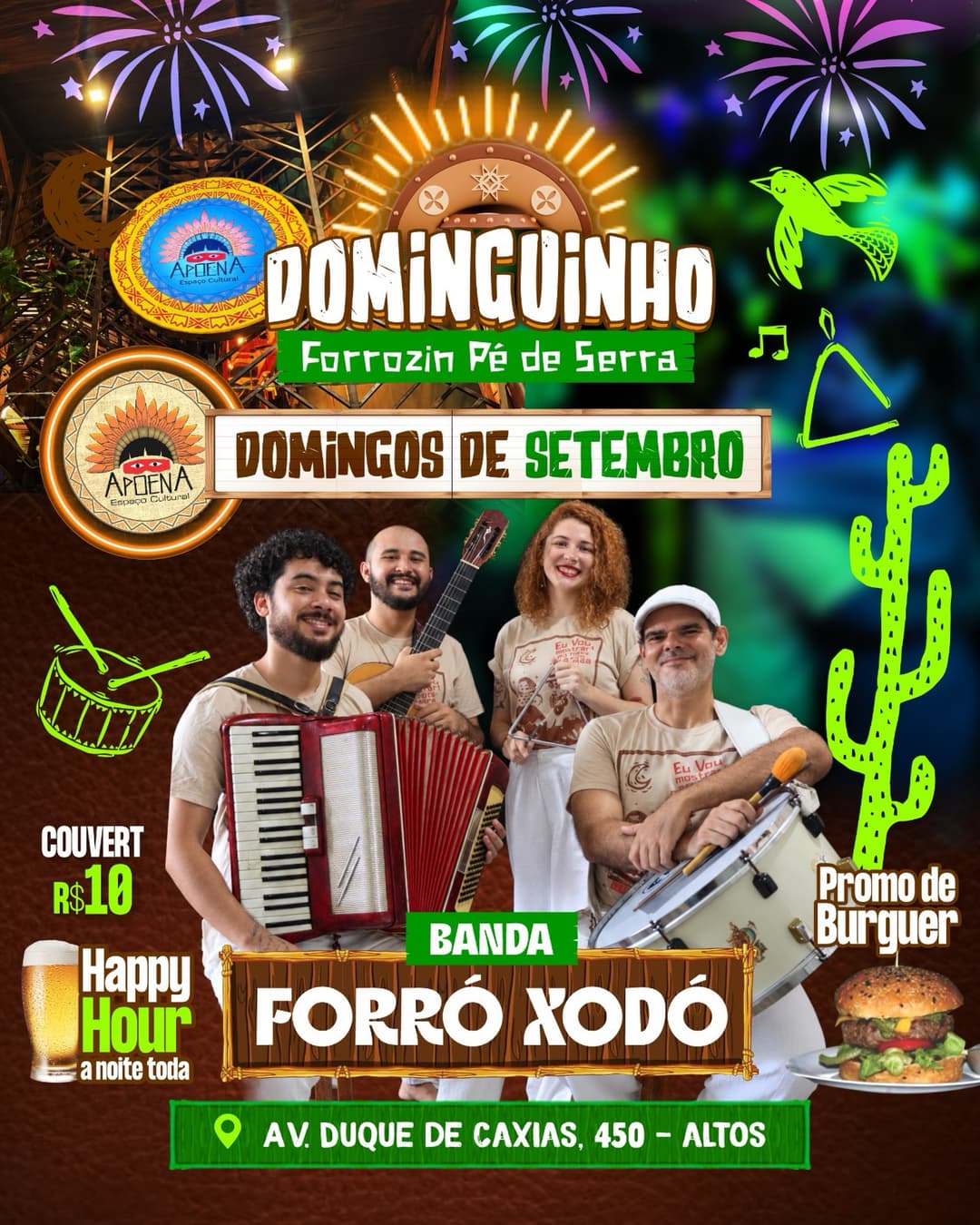 Flyer de Forró Xodó