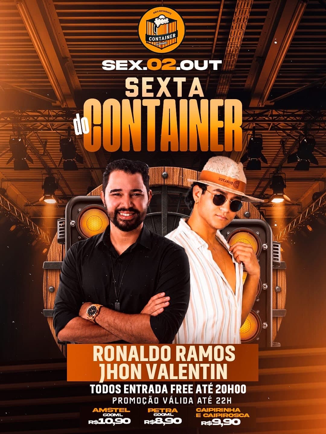 Flyer de Ronaldo Ramos e Jhon Valentin