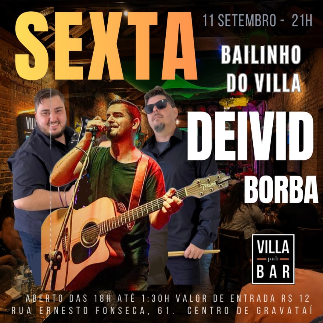 Flyer de Deivid Borba
