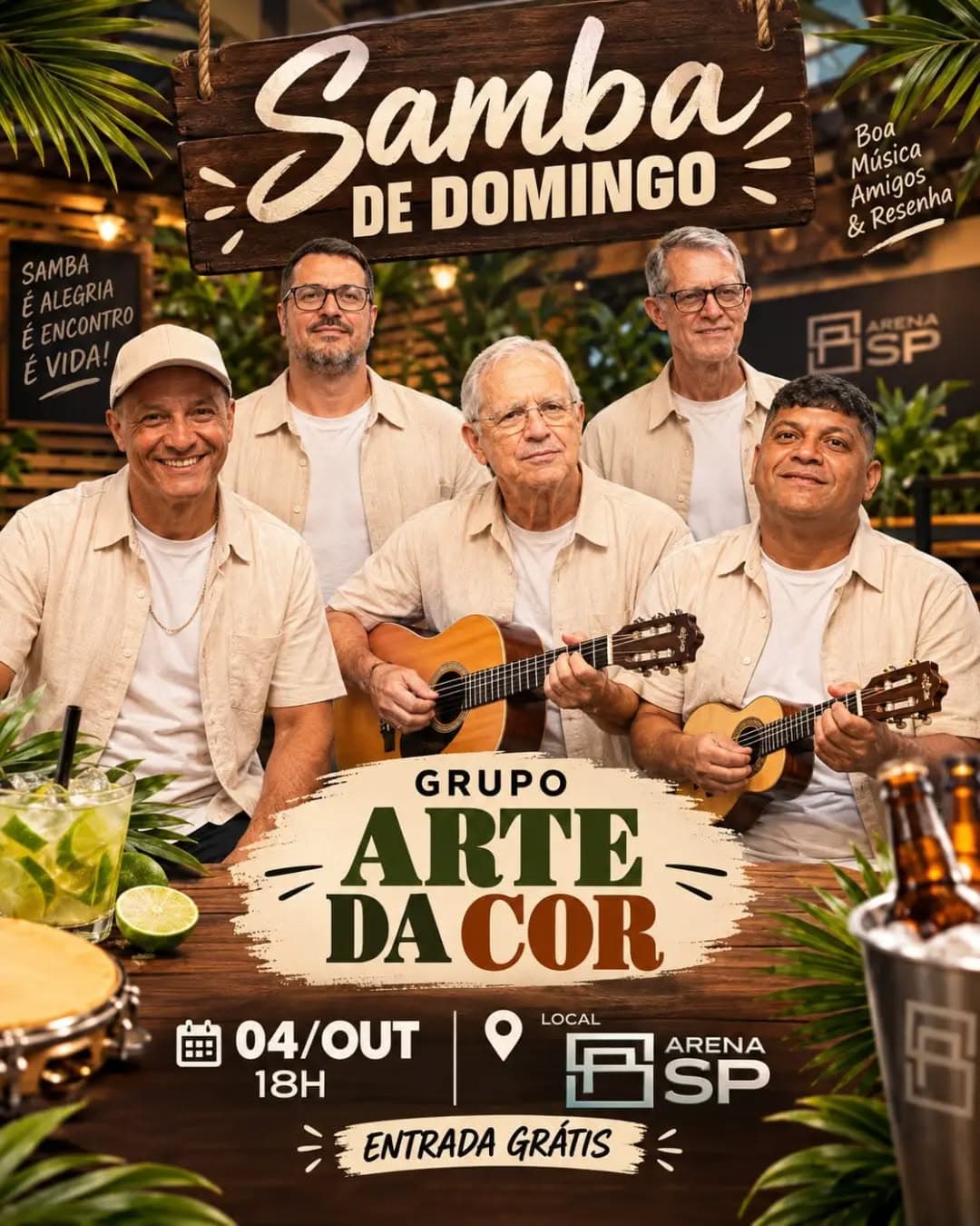 Flyer de GRUPO ARTE DA COR