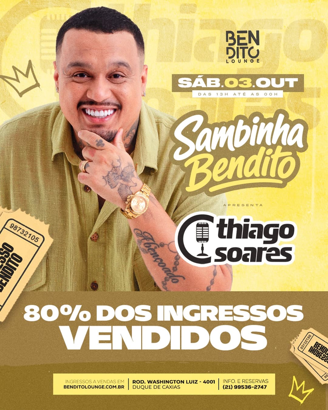 Flyer de Thiago Soares