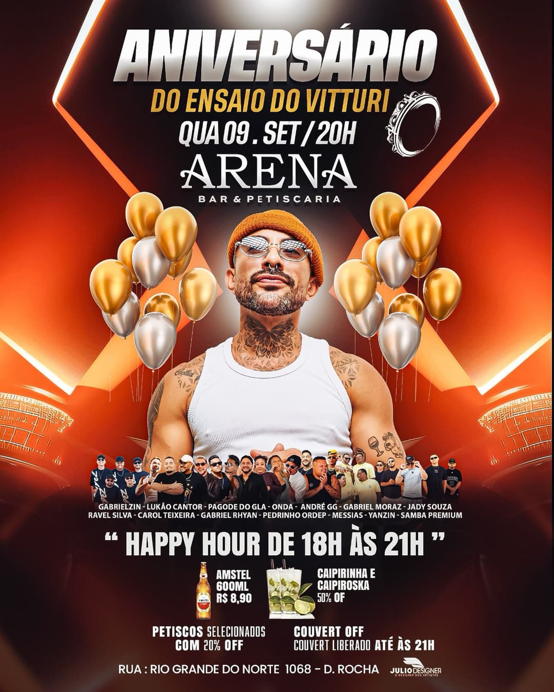 Flyer de Gabrielzin, Lukão Cantor e mais 5 artistas