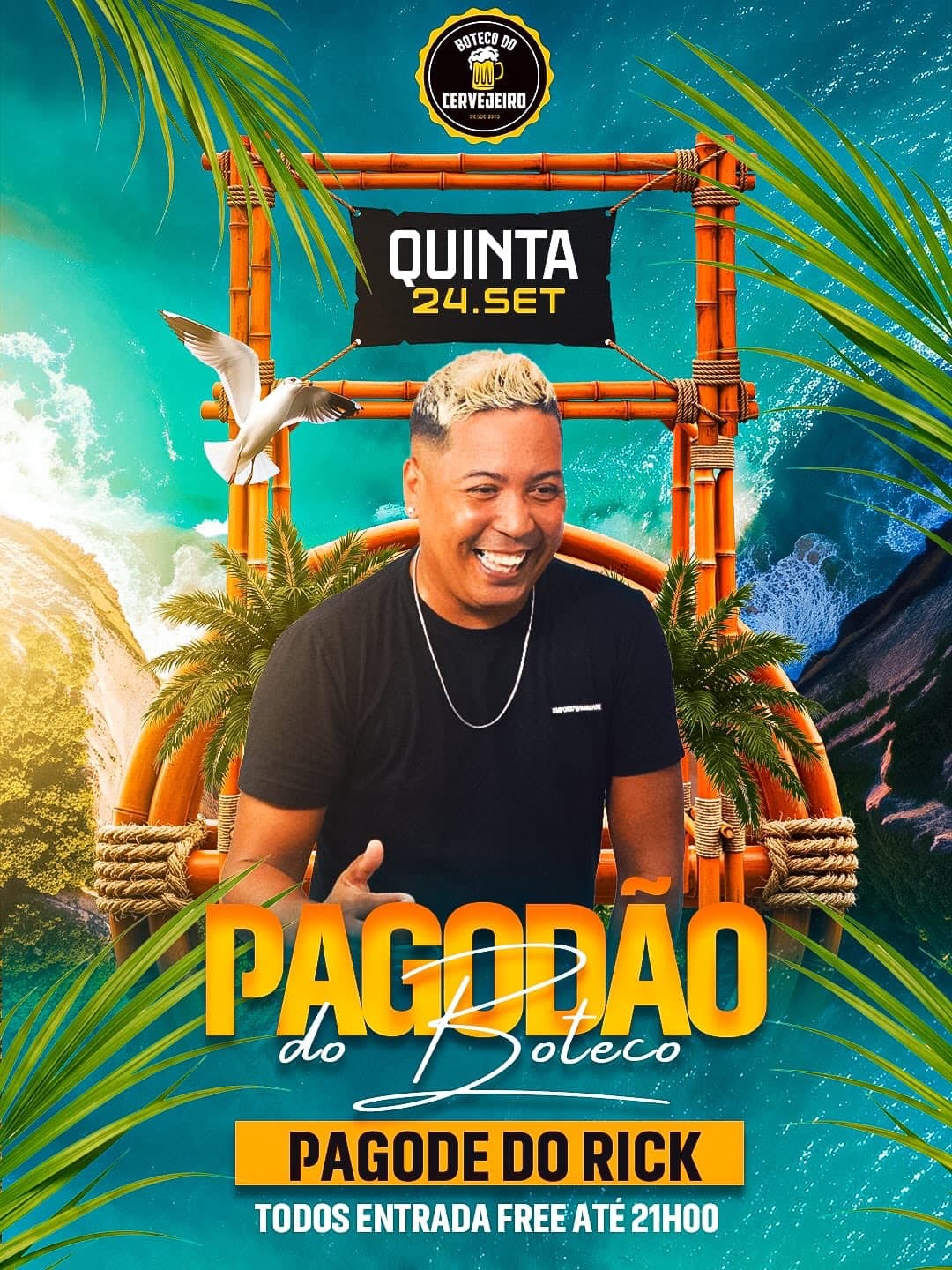 Flyer de Pagode do Rick