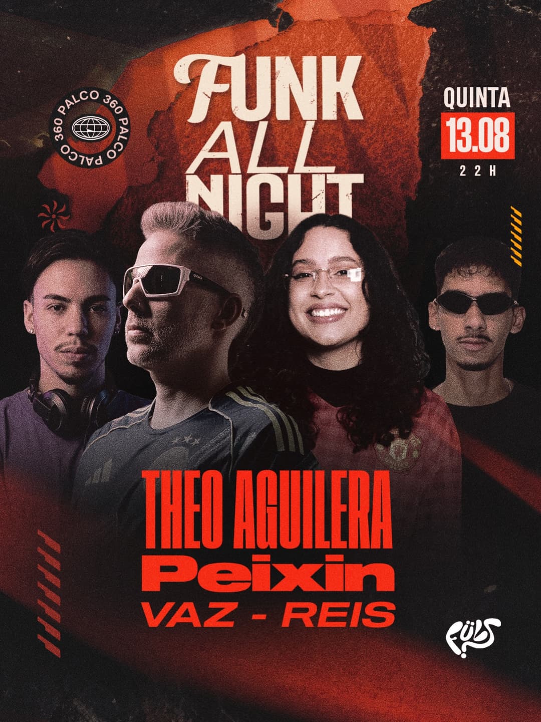 Flyer de Théo Aguilera, Peixin, Vaz e Reis