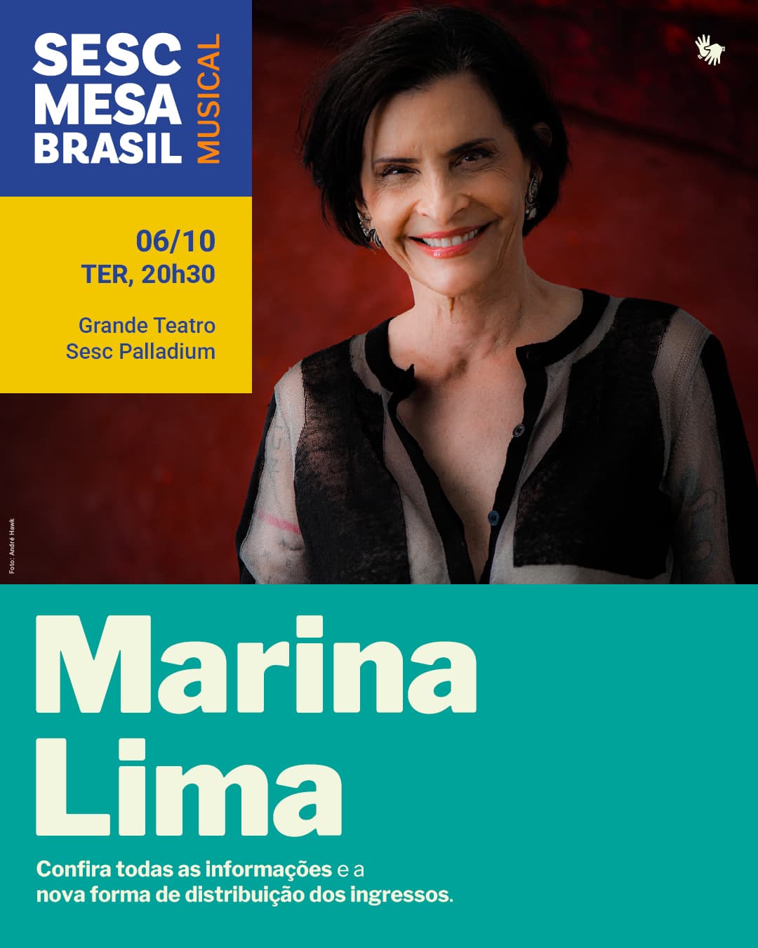 Flyer de Marina Lima