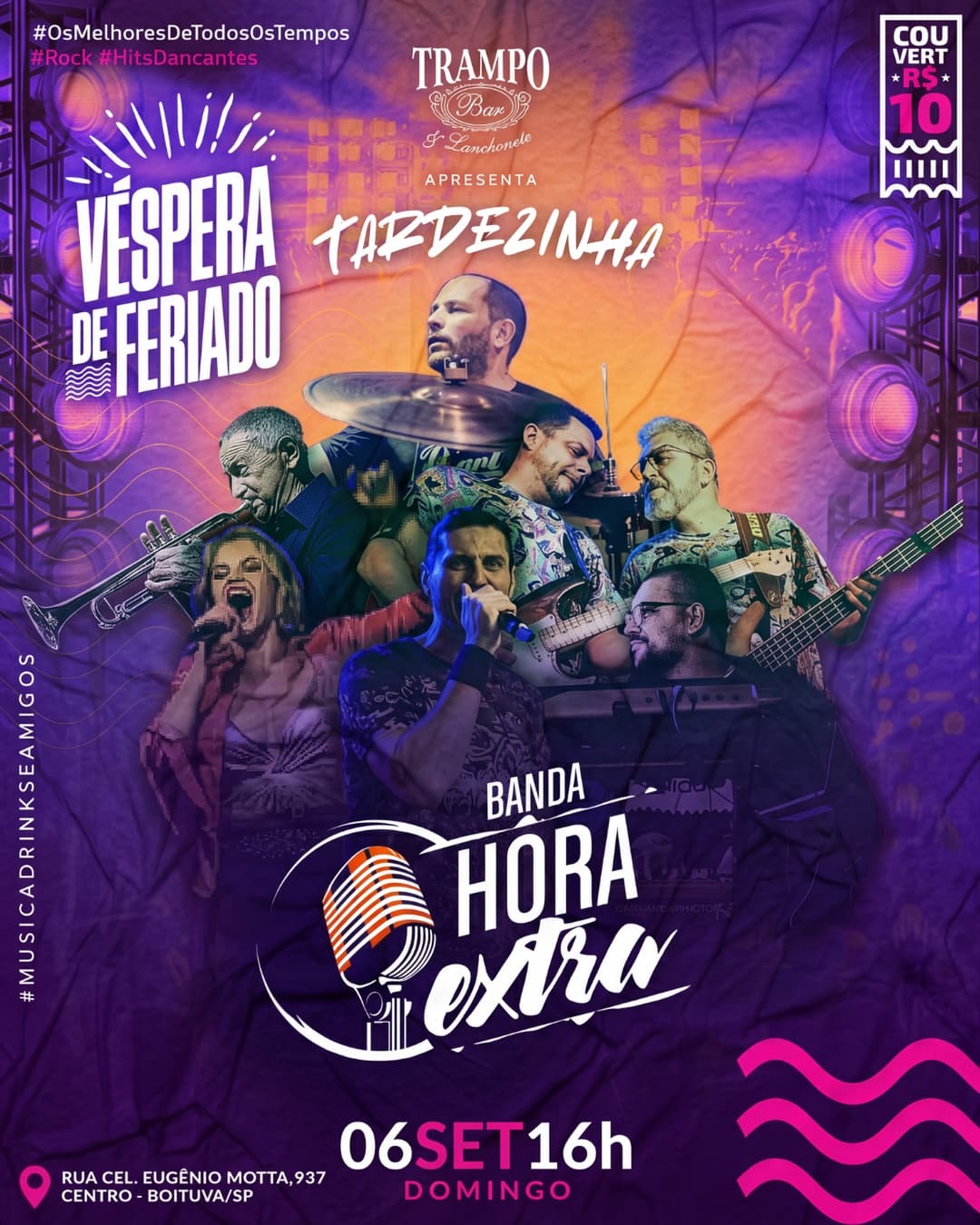 Flyer de Banda Hora Extra