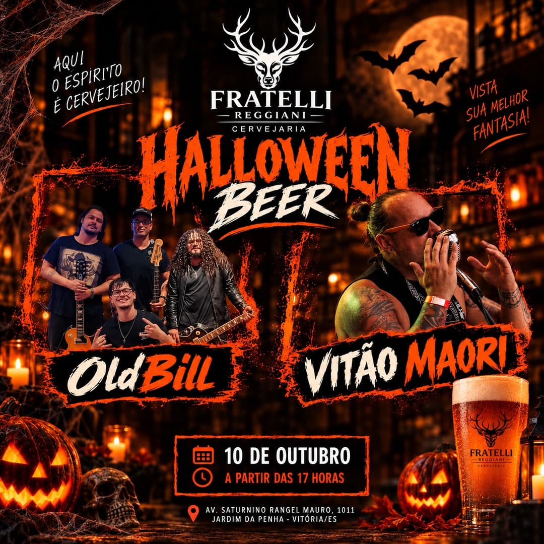 Flyer de OldBill e Vitão Maori