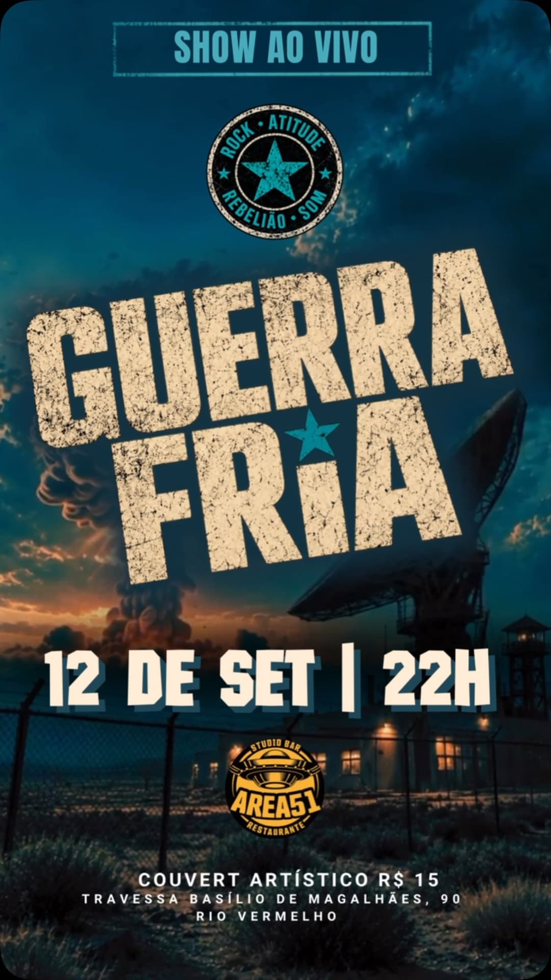 Flyer de GUERRA FRIA