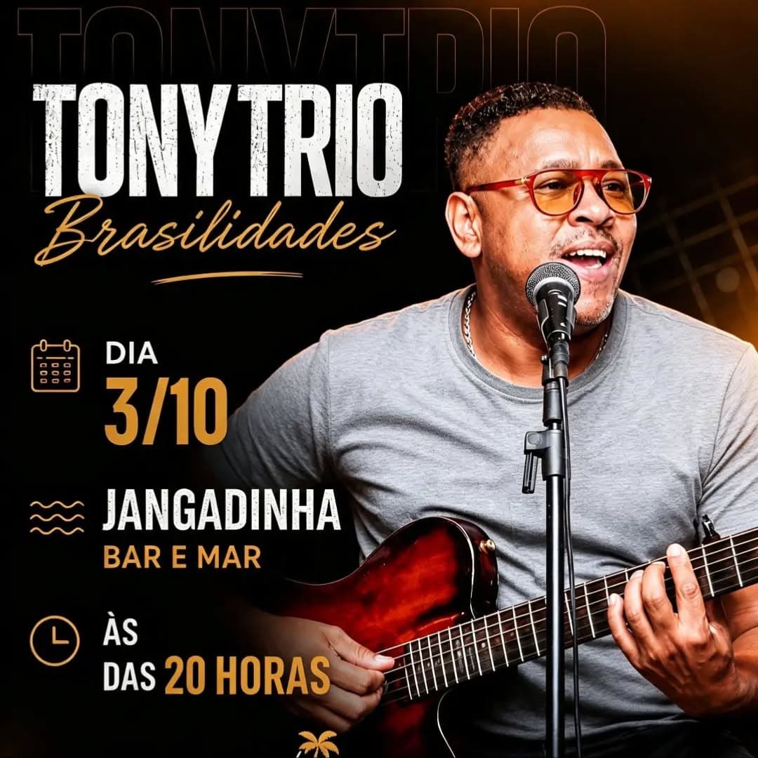 Flyer de Tonymusic145 e Tony Trio