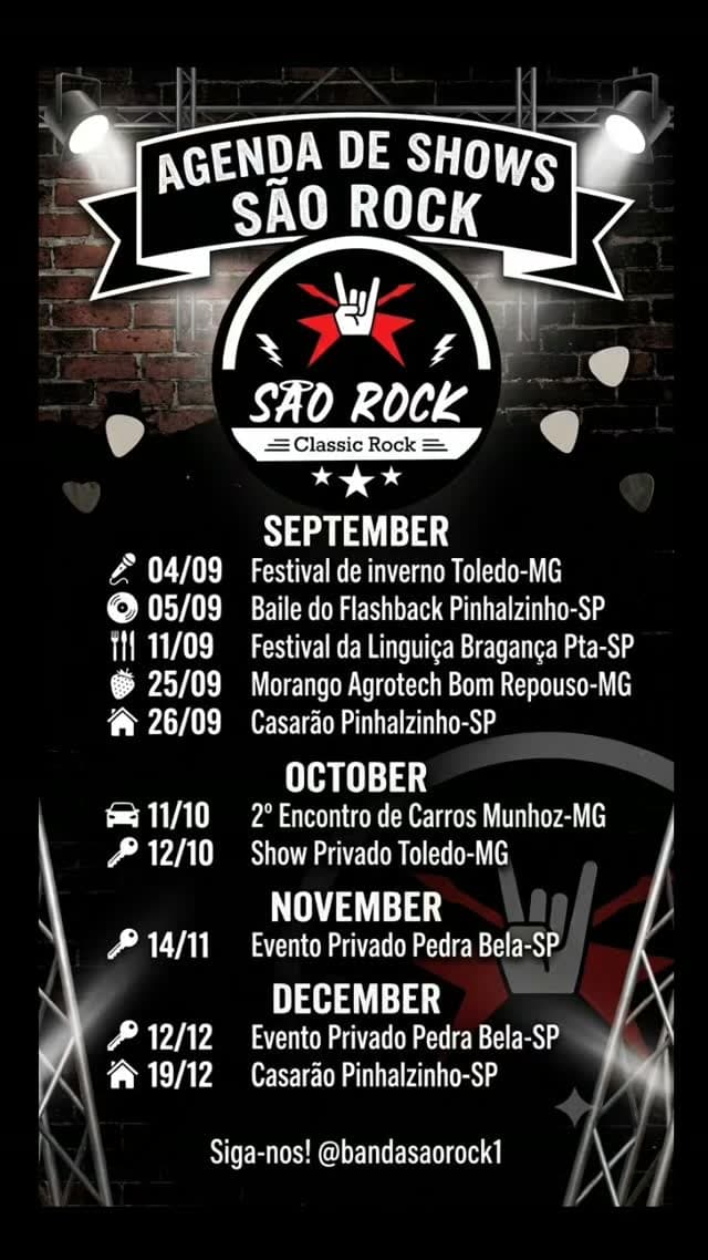 Flyer de Banda São Rock