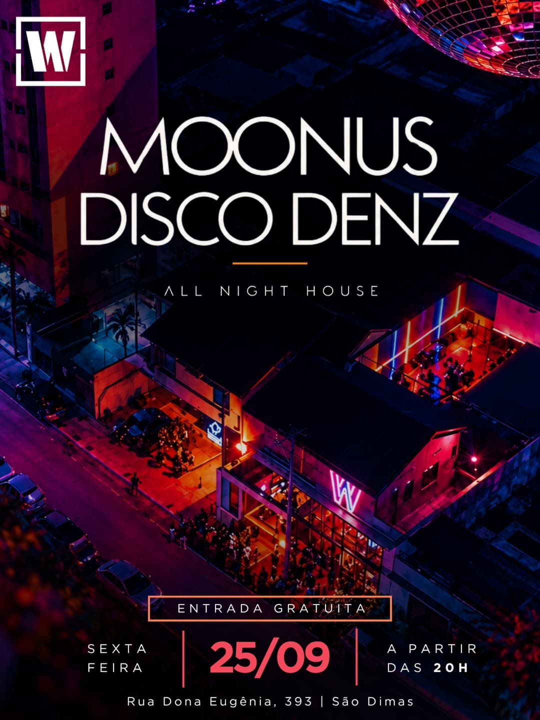 Flyer de MOONUS LIVE