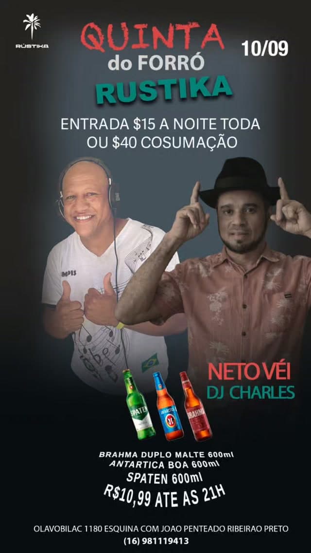 Flyer de Trio Beijo de Forró