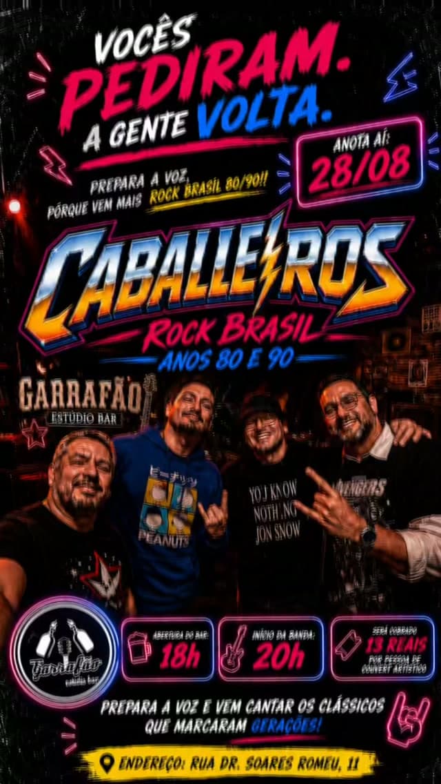Flyer de Caballeiros