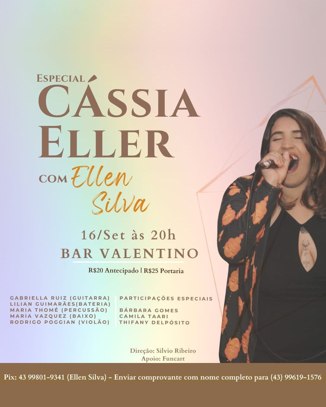 Flyer de Ellen Silva