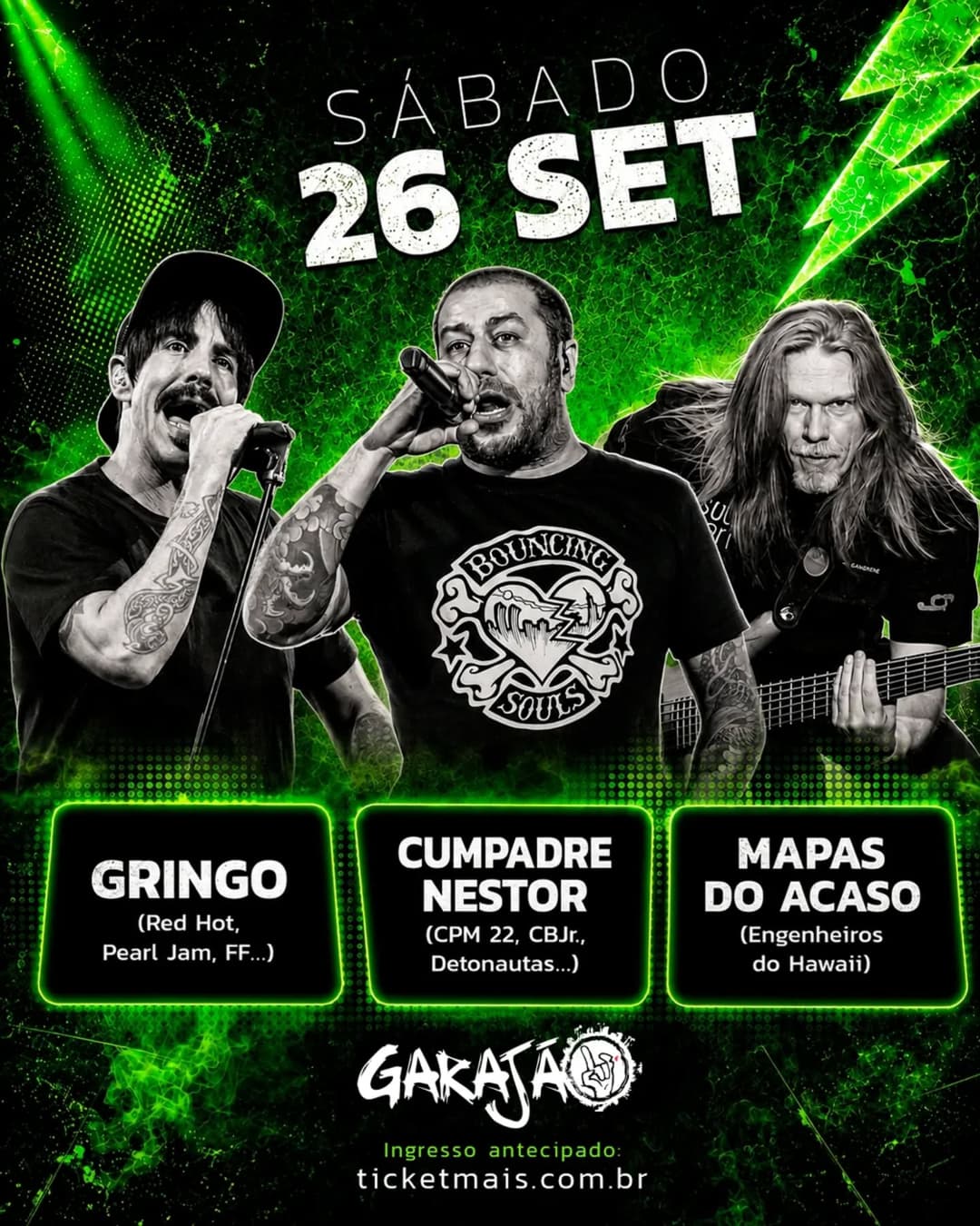 Flyer de Mapas do Acaso, Cumpadre Nestor e Gringo