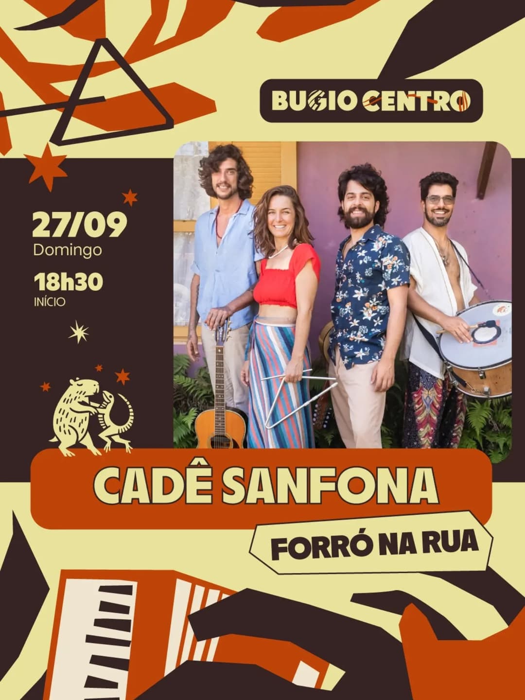 Flyer de Cadê Sanfona