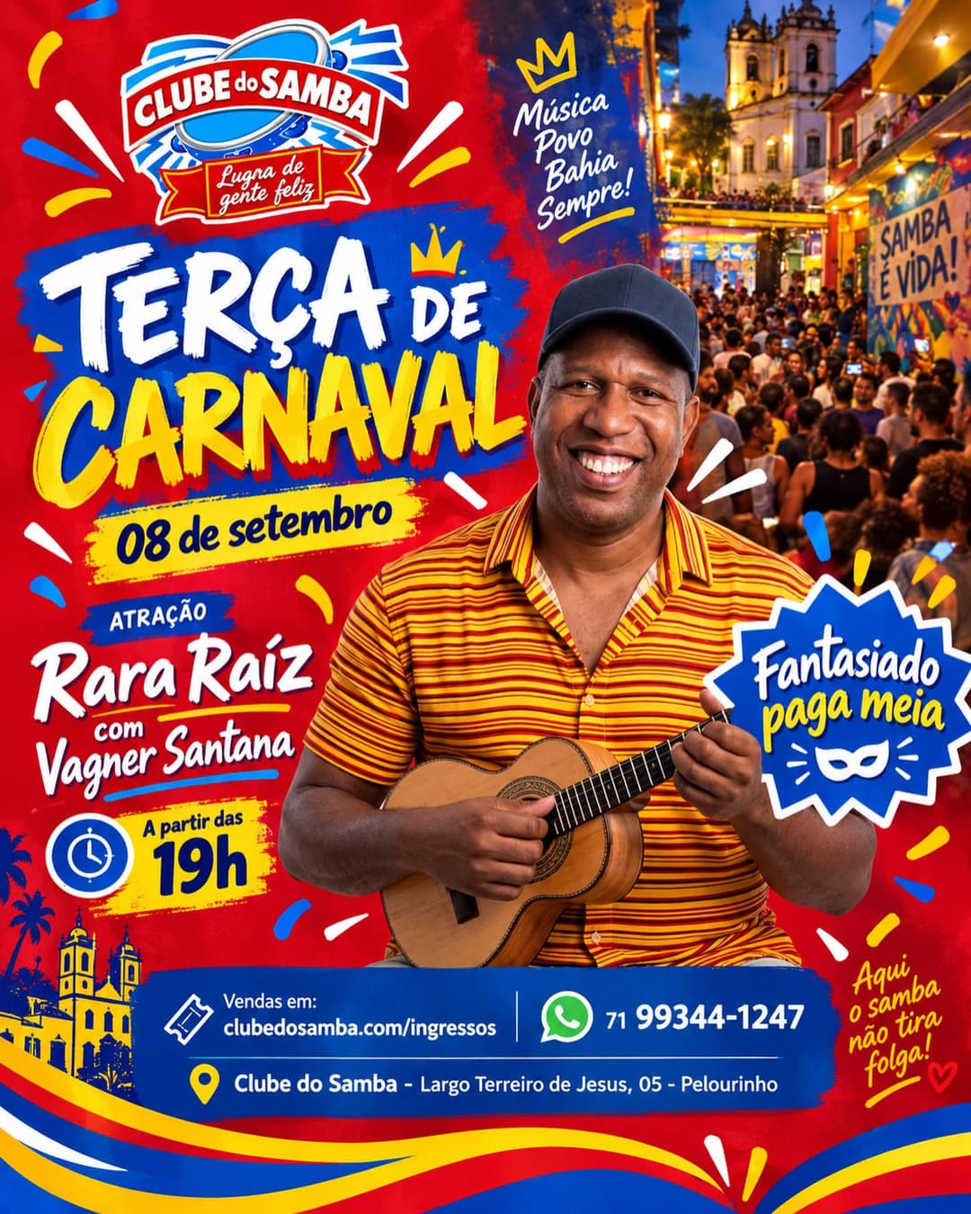 Flyer de Rara Raíz e Vagner Santana