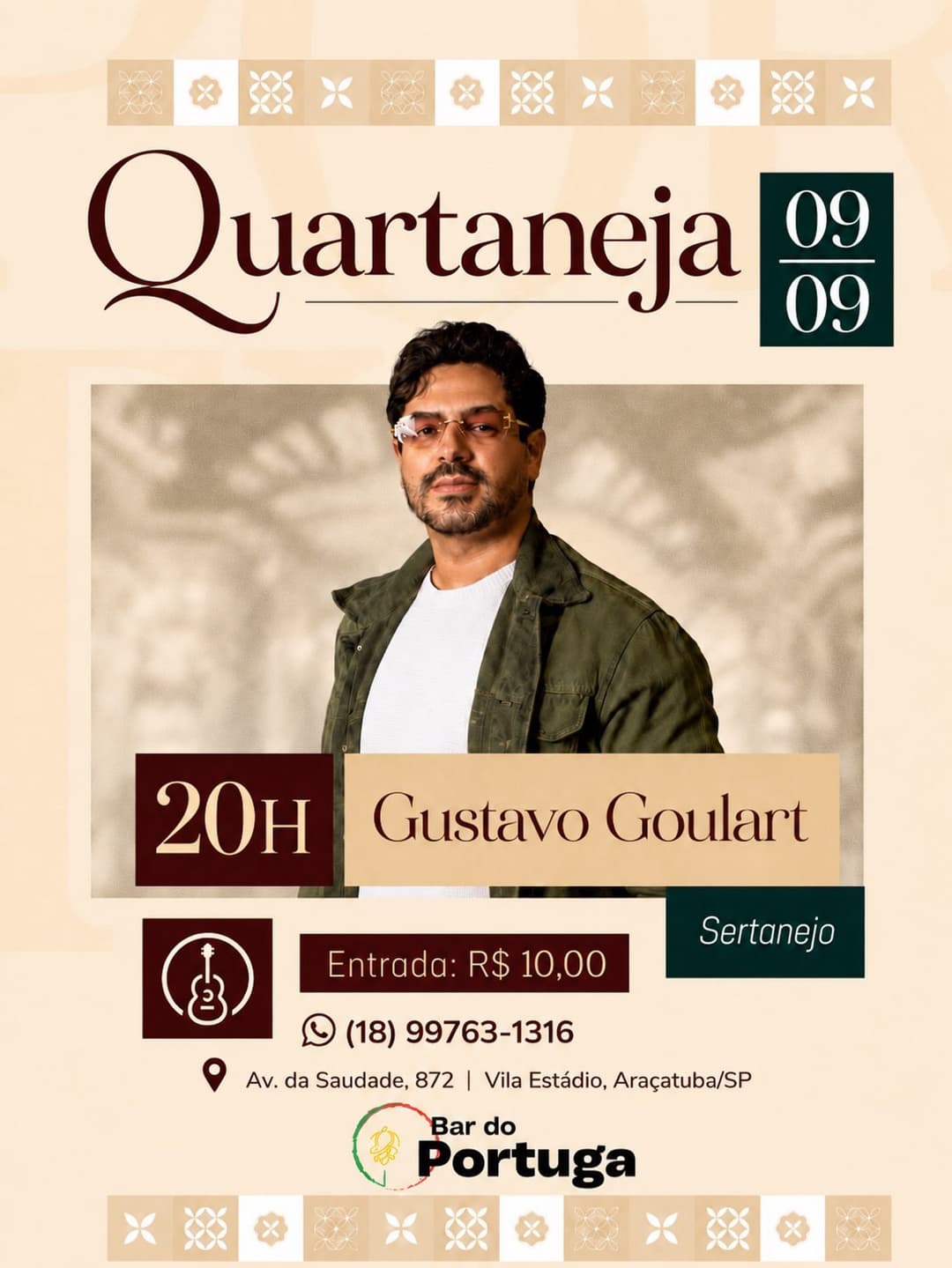 Flyer de Gustavo Goulart