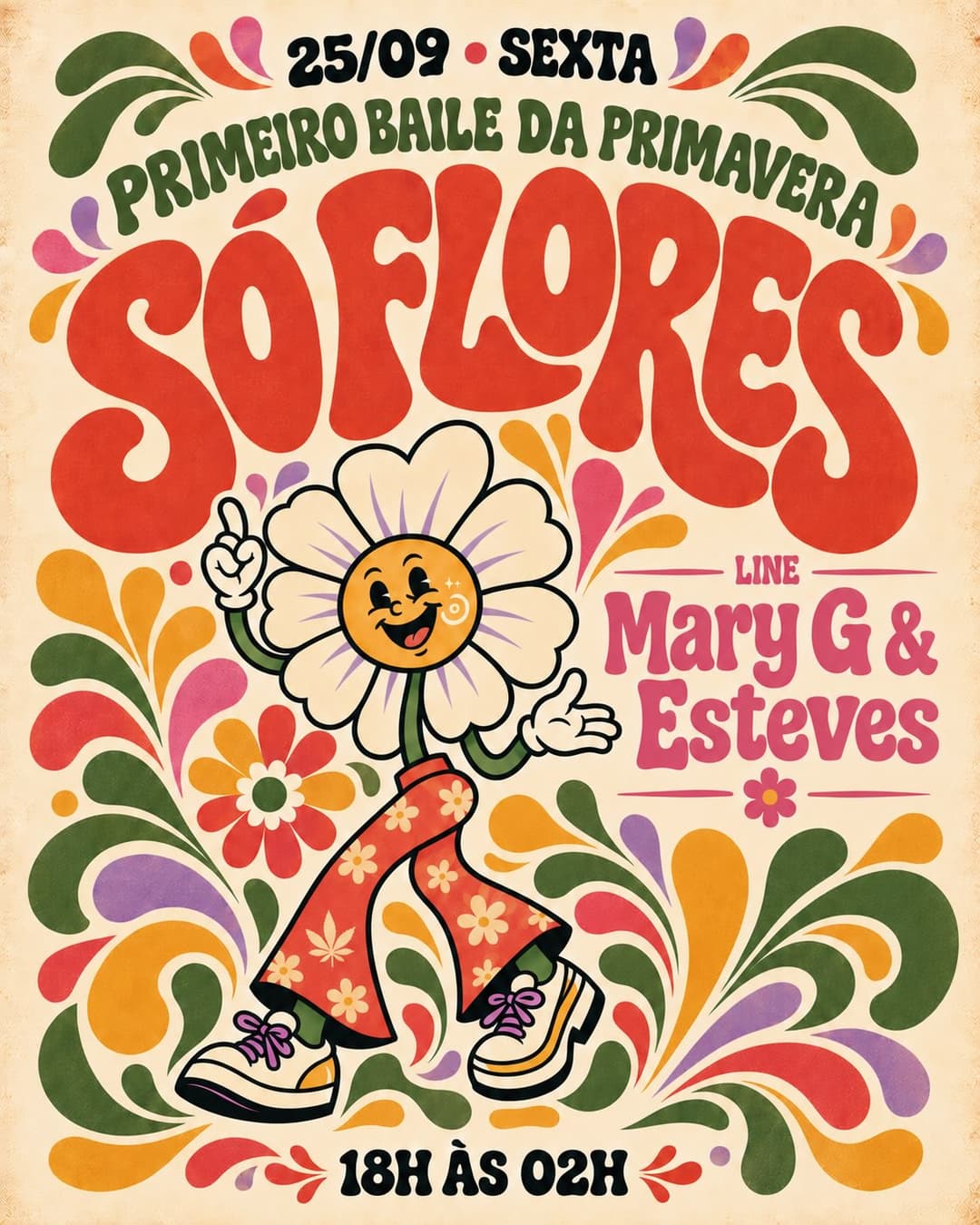 Flyer de The Steves e maryg.dj