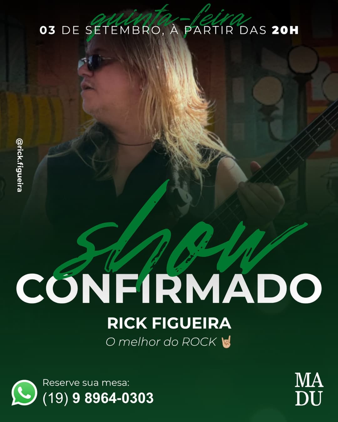 Flyer de Rick Figueira