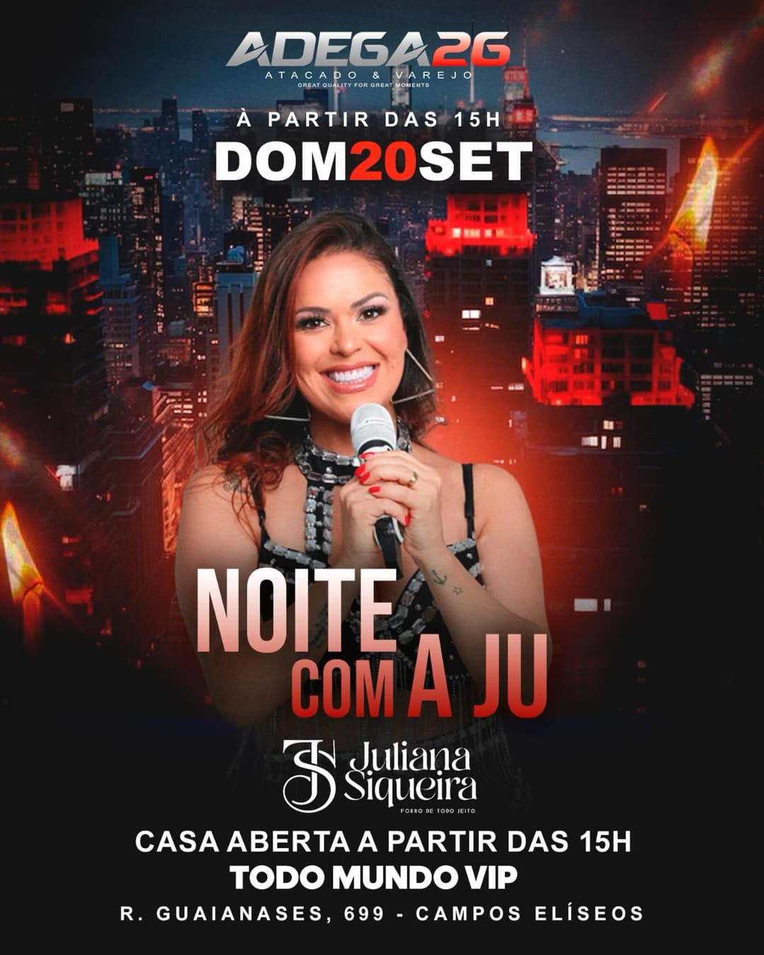 Flyer de Juliana Siqueira